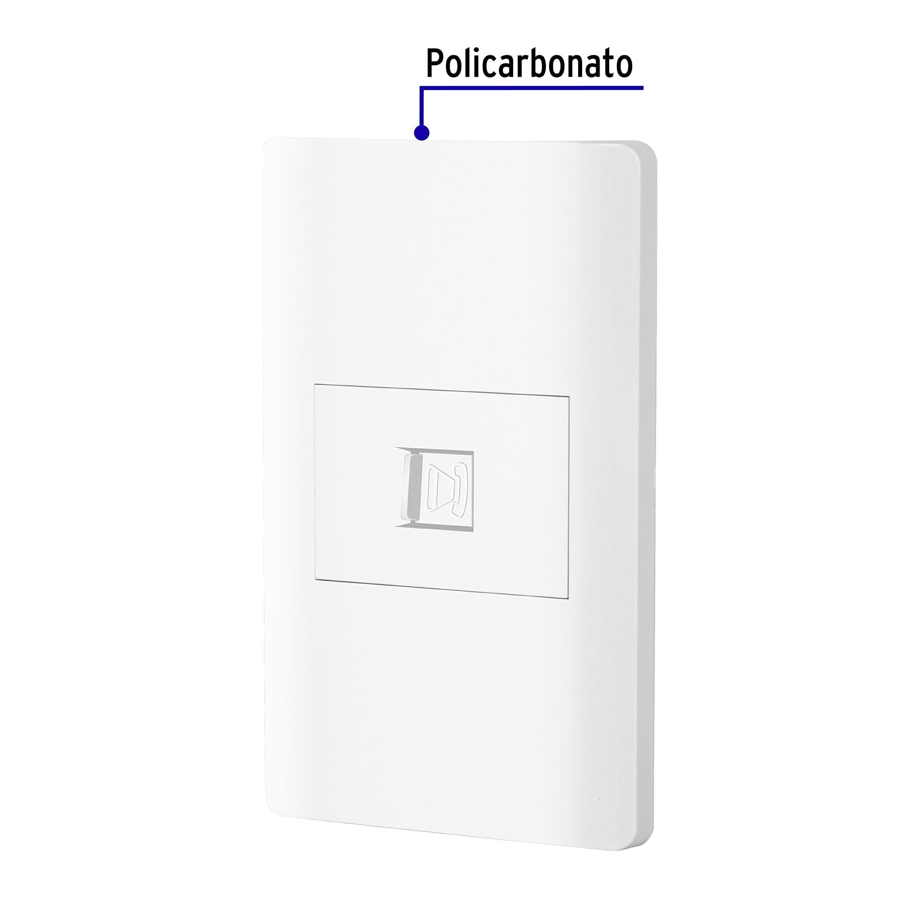 Placa armada blanca 1 toma para teléfono 1.5 módelo, Lisboa