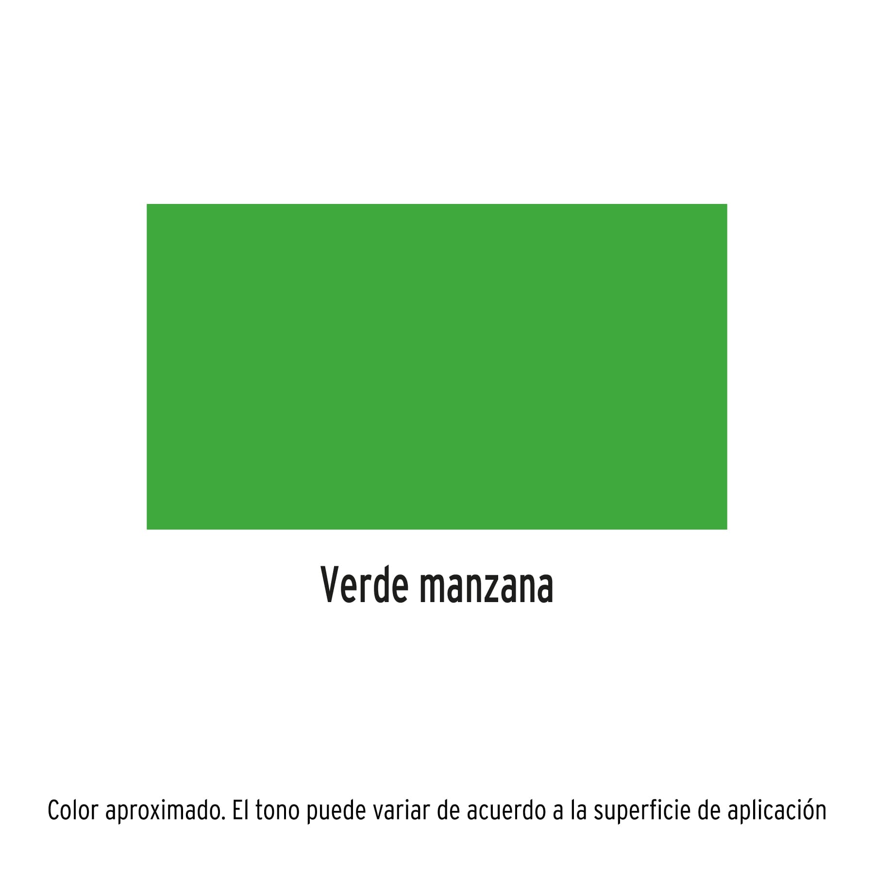 Pintura en aerosol, verde manzana, bote esbelto, 400 ml