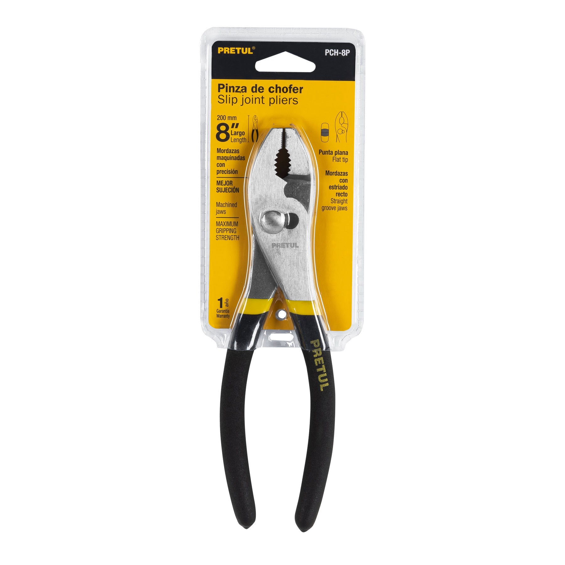 Pinza de chofer 8" mango de PVC, Pretul
