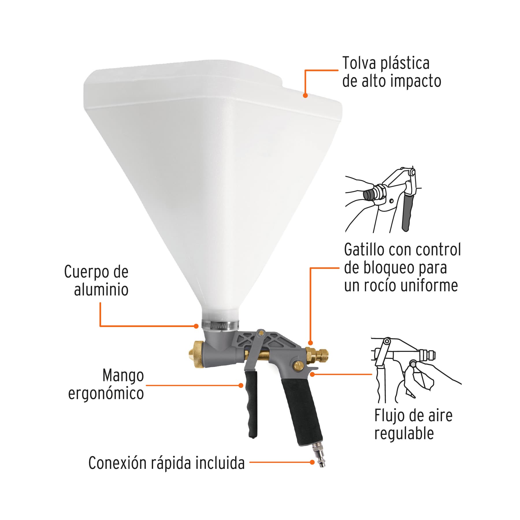 Tirolera neumática, Truper