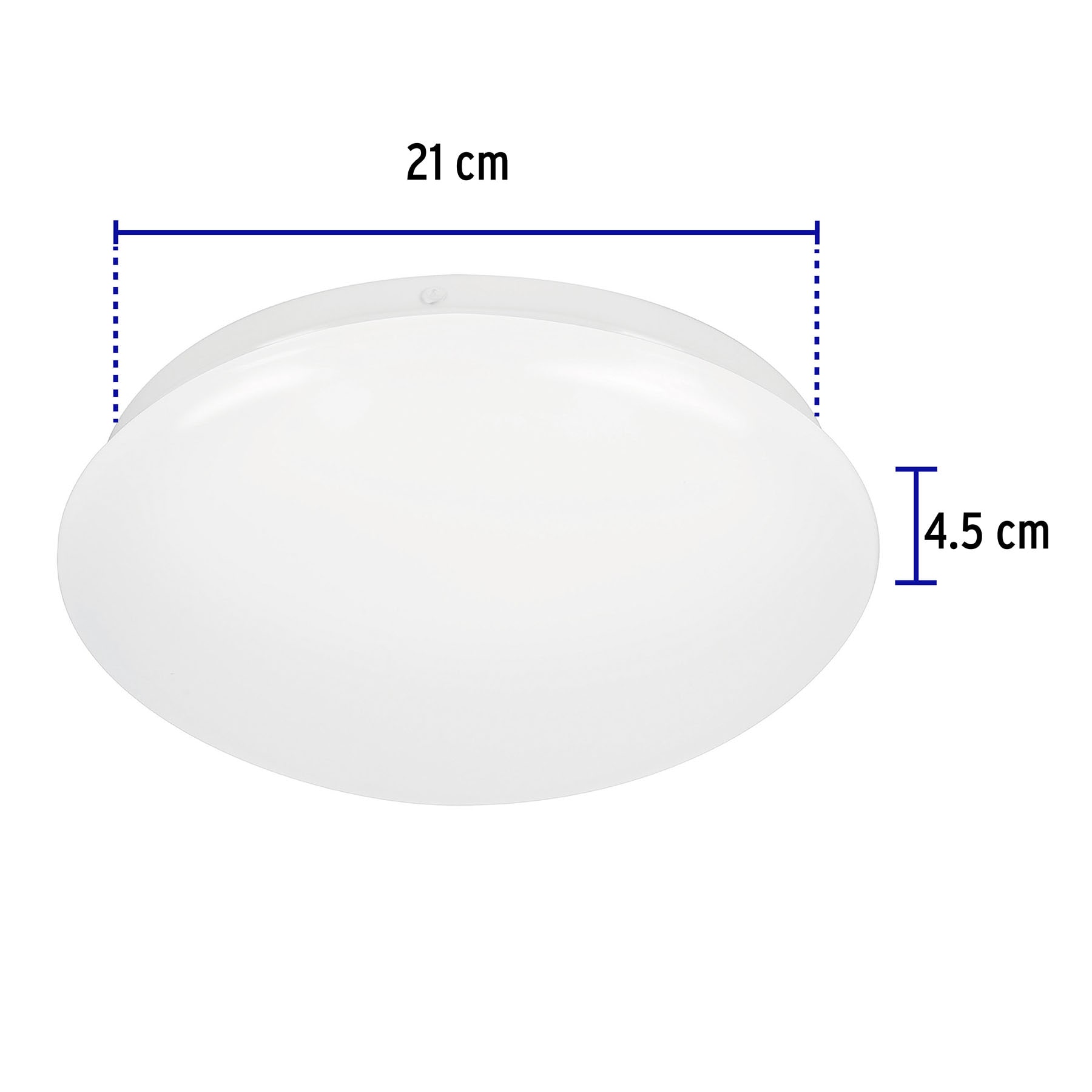 Luminario LED 8W plafón decorativo liso, luz de día, BASIC