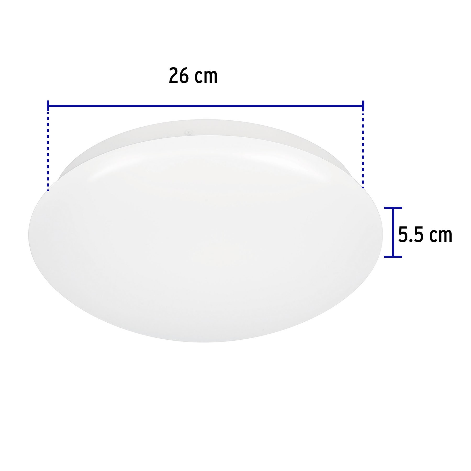 Luminario LED 15W plafón decorativo liso, luz de día, BASIC