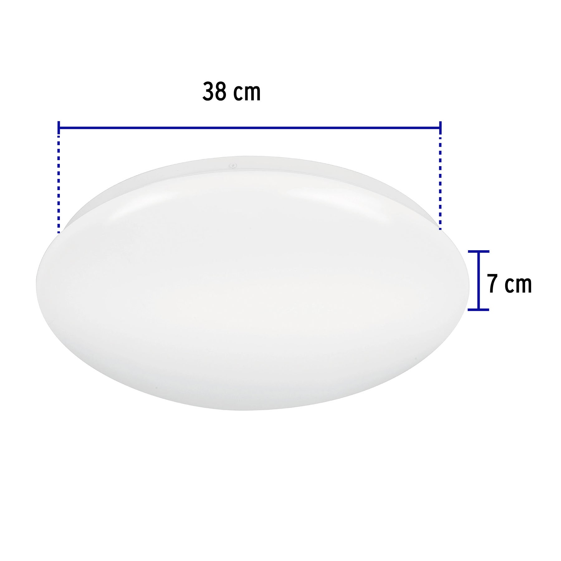 Luminario LED 22W plafón decorativo liso, luz de día, BASIC