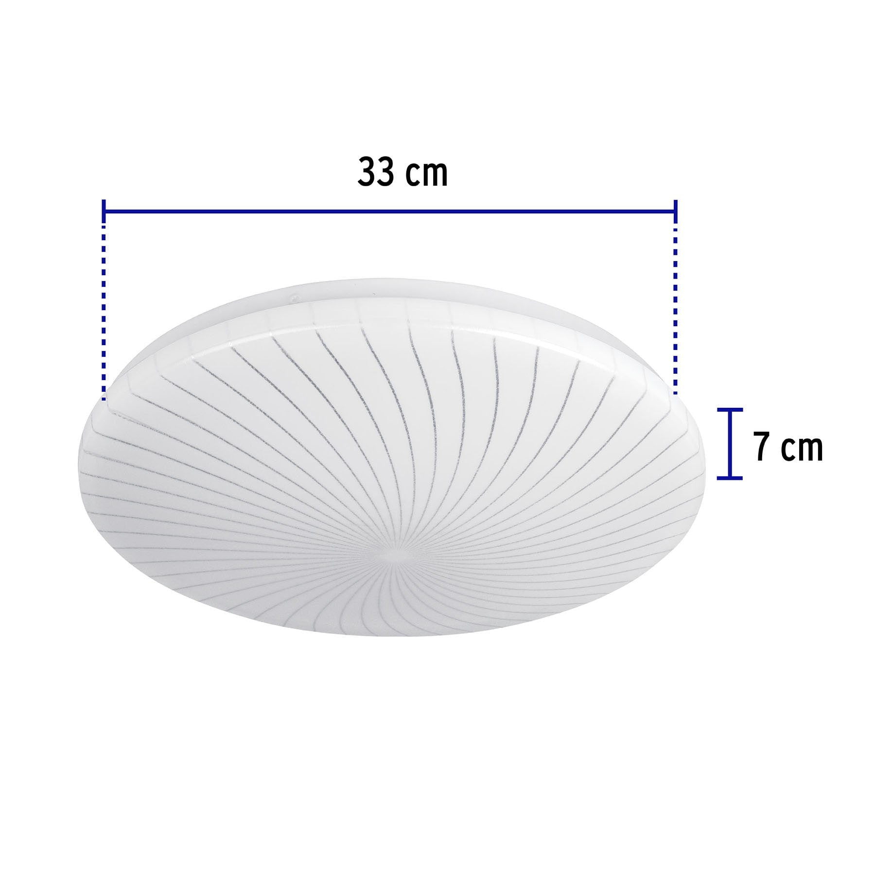 Luminario LED 18W plafón decorativo espiral luz de día,BASIC