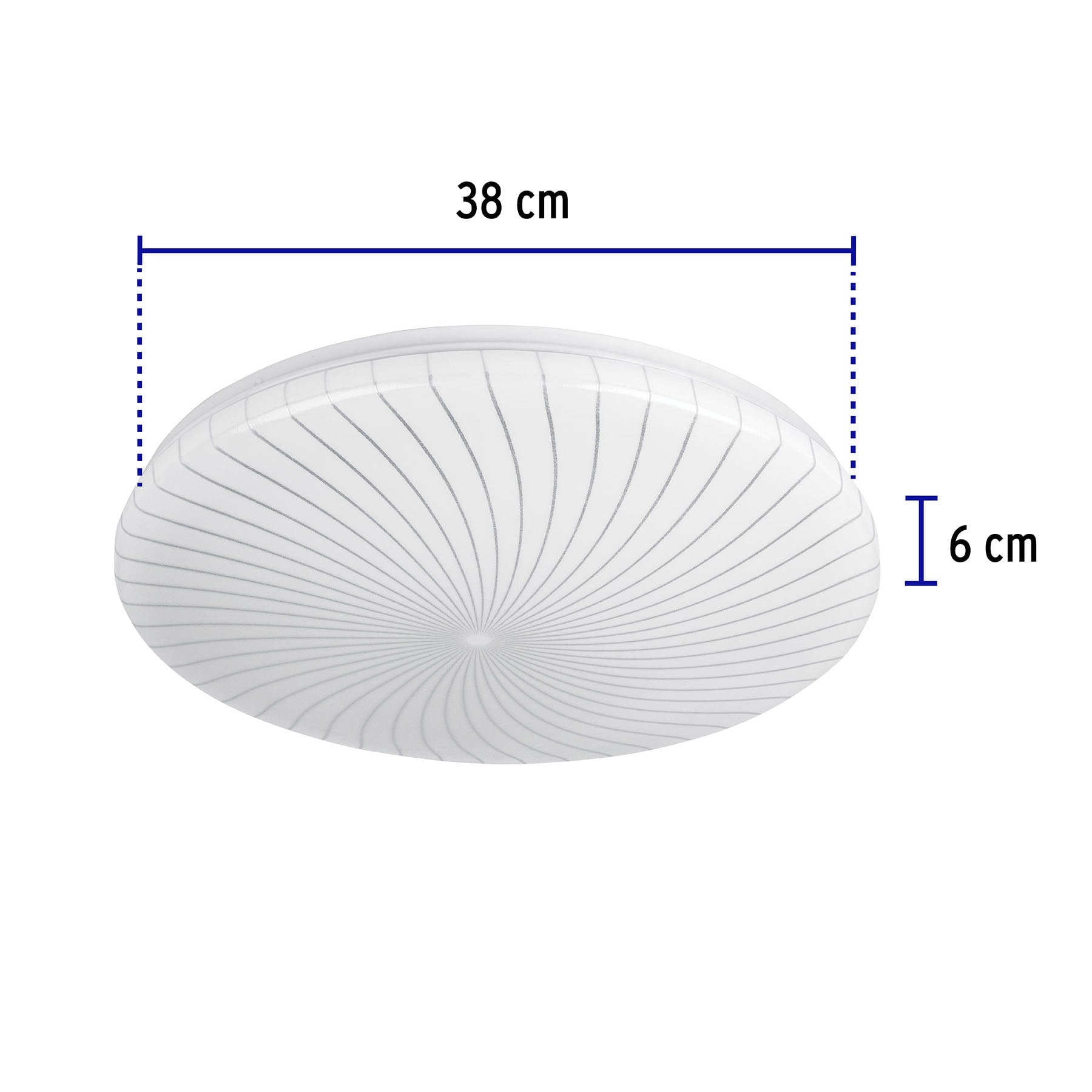 Luminario LED 22W plafón decorativo espiral luz de día,BASIC