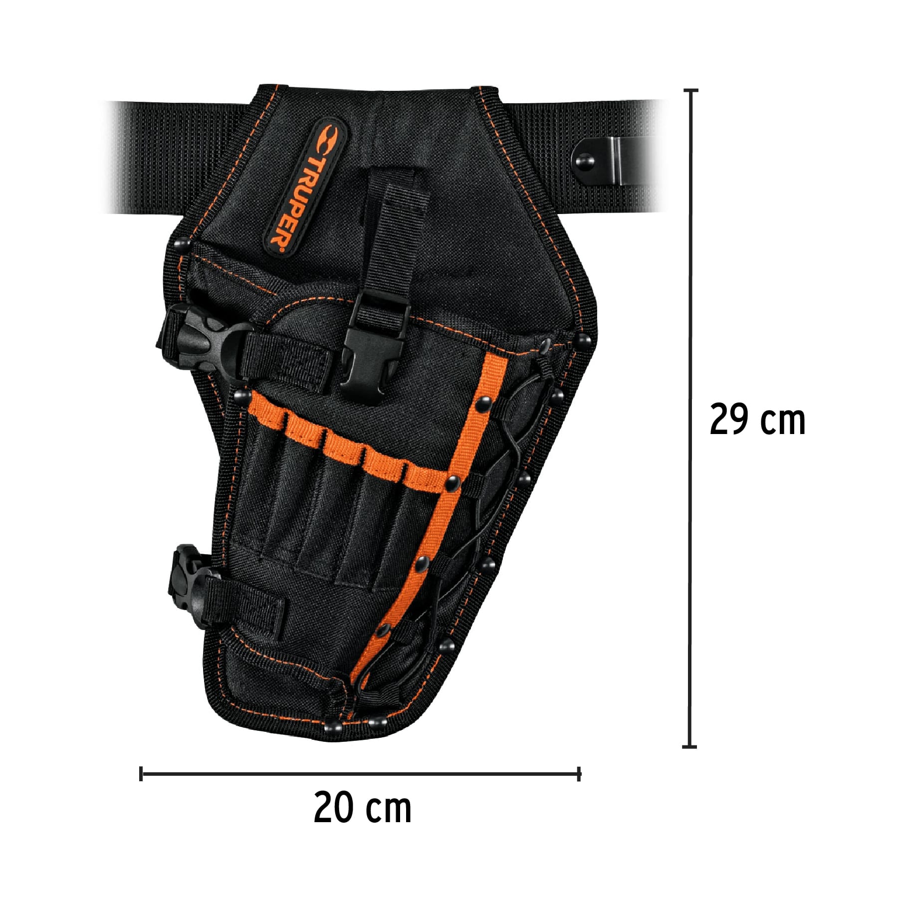 Porta taladro de poliéster, 6 compartimentos, Truper