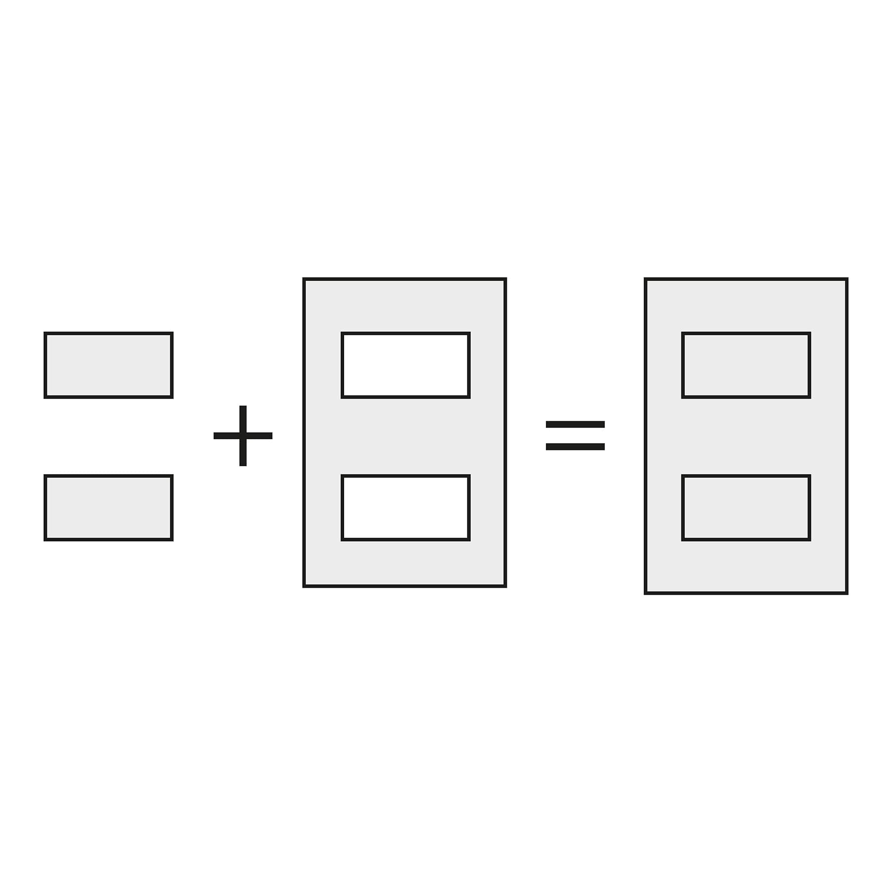 Placa 2 ventanas, 1 módeloulo, línea Española, color blanco