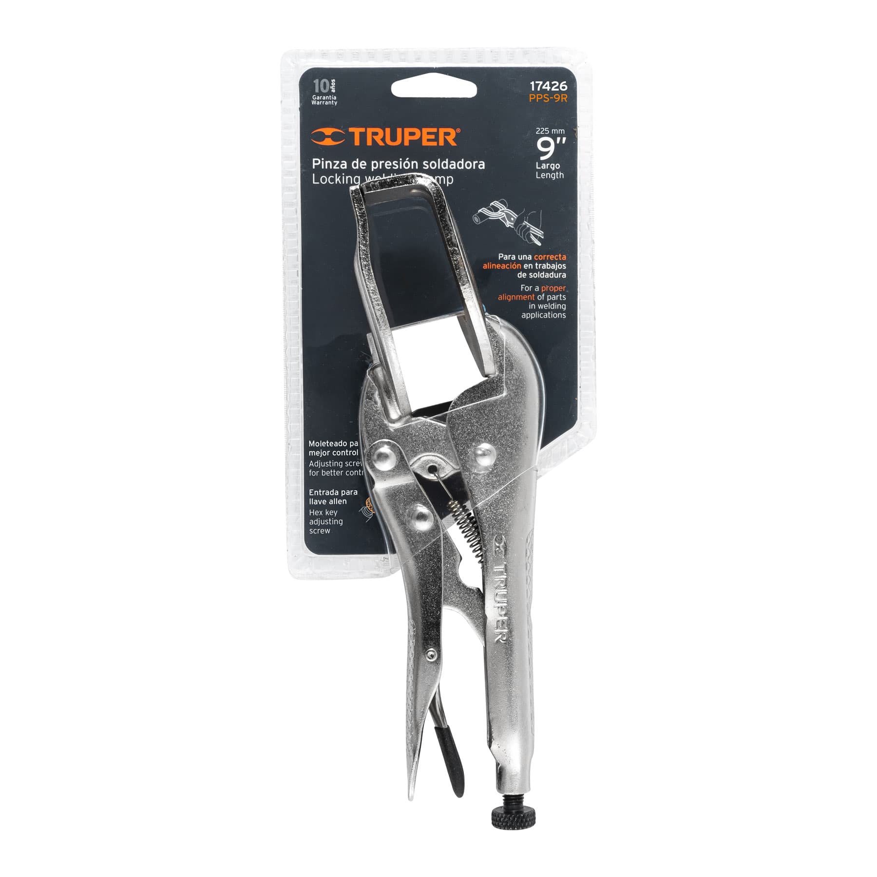 Pinza de presión 9" soldadora, Truper