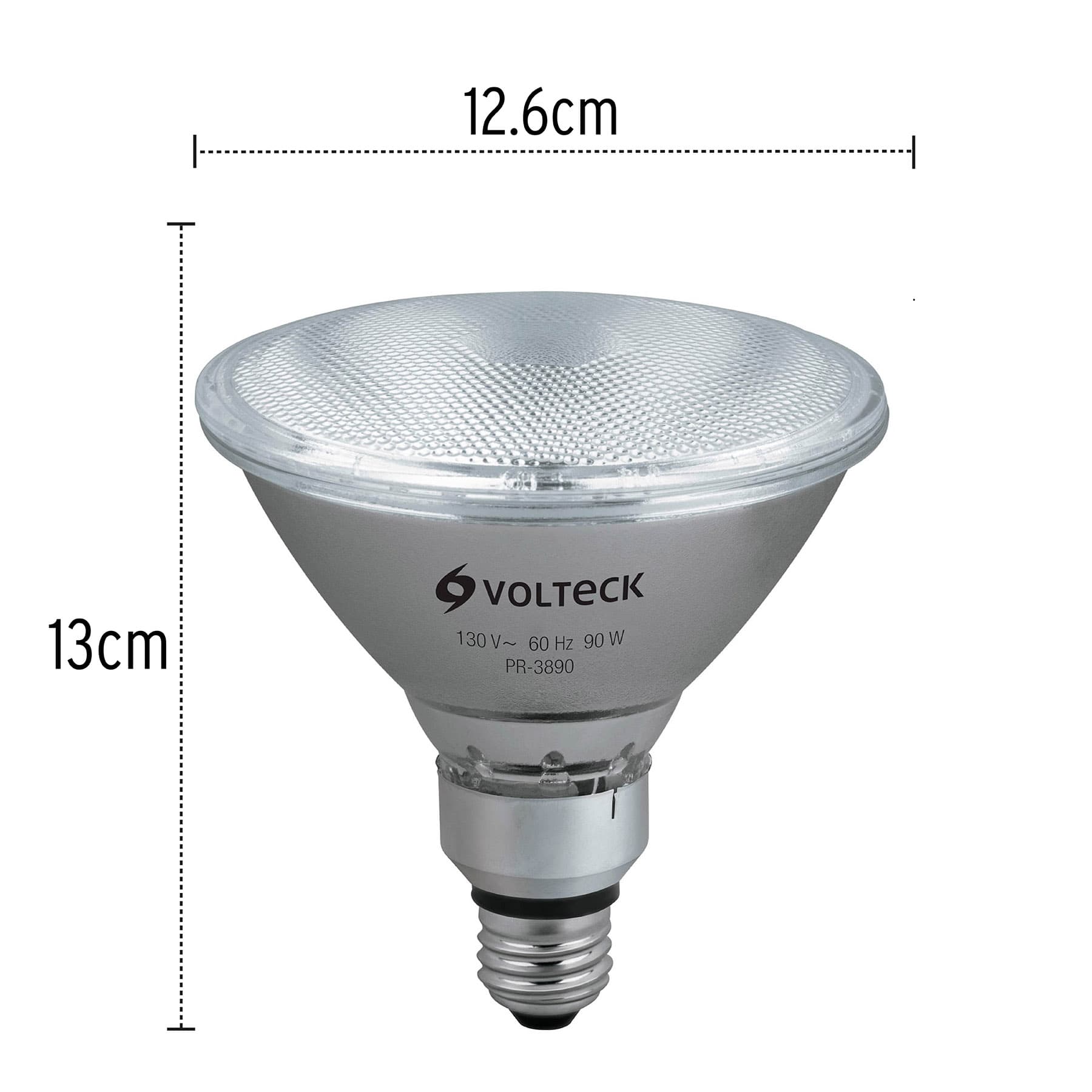 Lámpara de halógeno 90 W tipo PAR 38, en caja, Volteck
