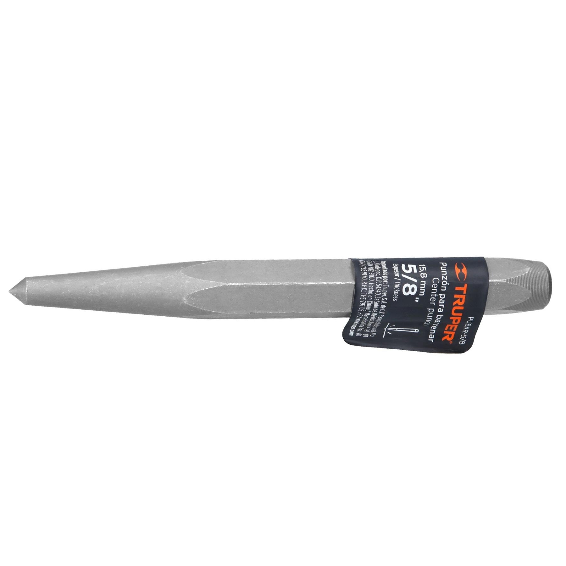 Punzón 5/8" para barrenar, largo 6-1/8", Truper