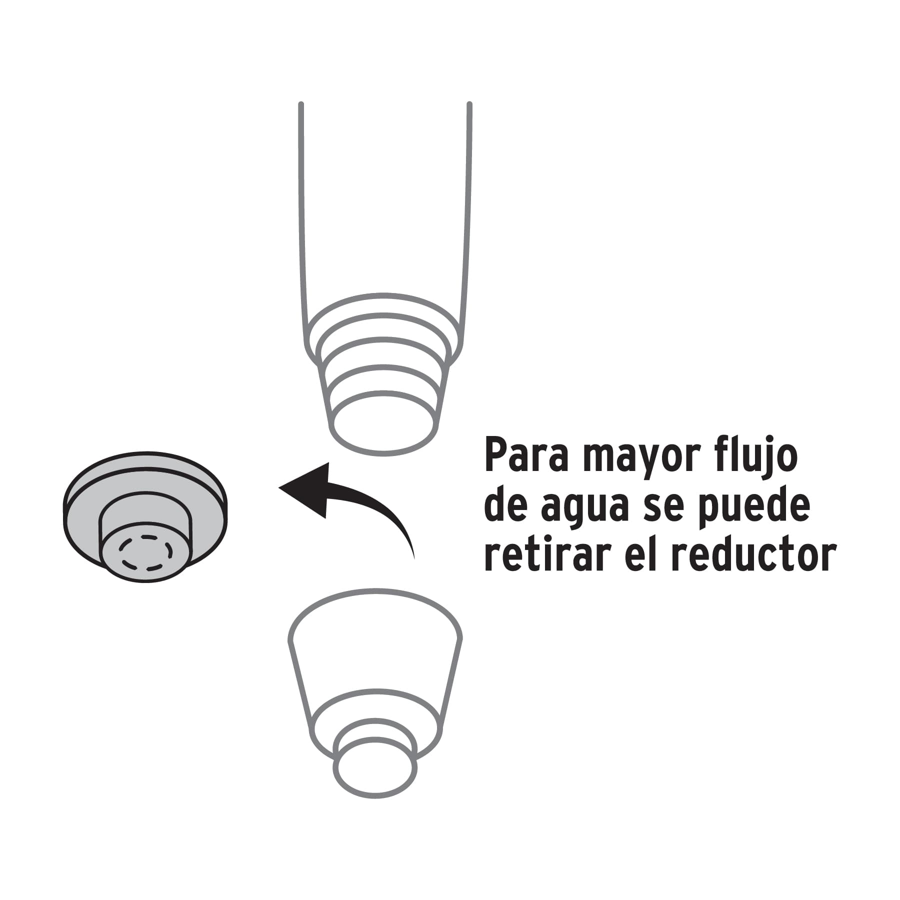Regadera de teléfono 3-1/4" con soporte, Foset Aero