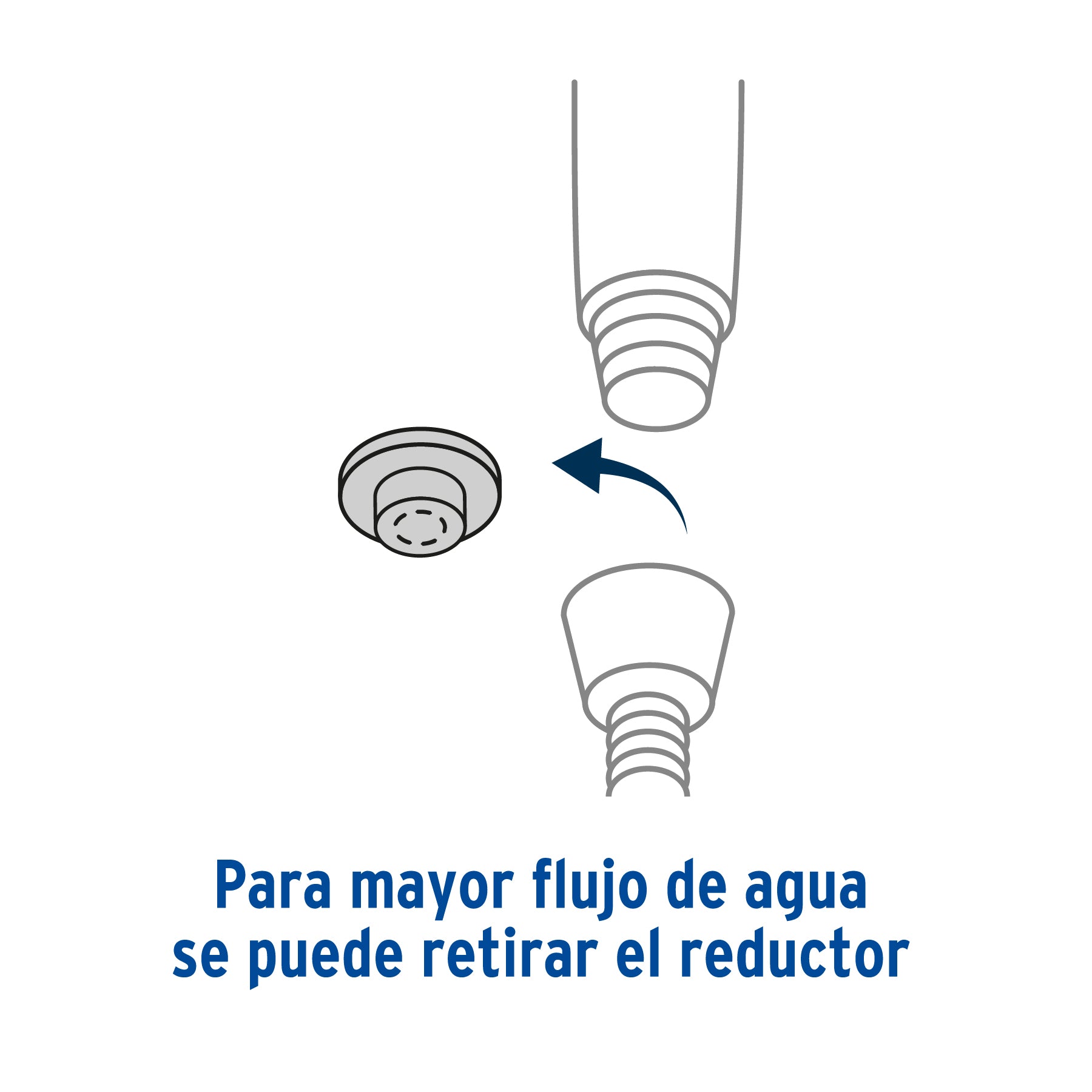 Regadera de teléfono con soporte, satín, Foset RIVIERA