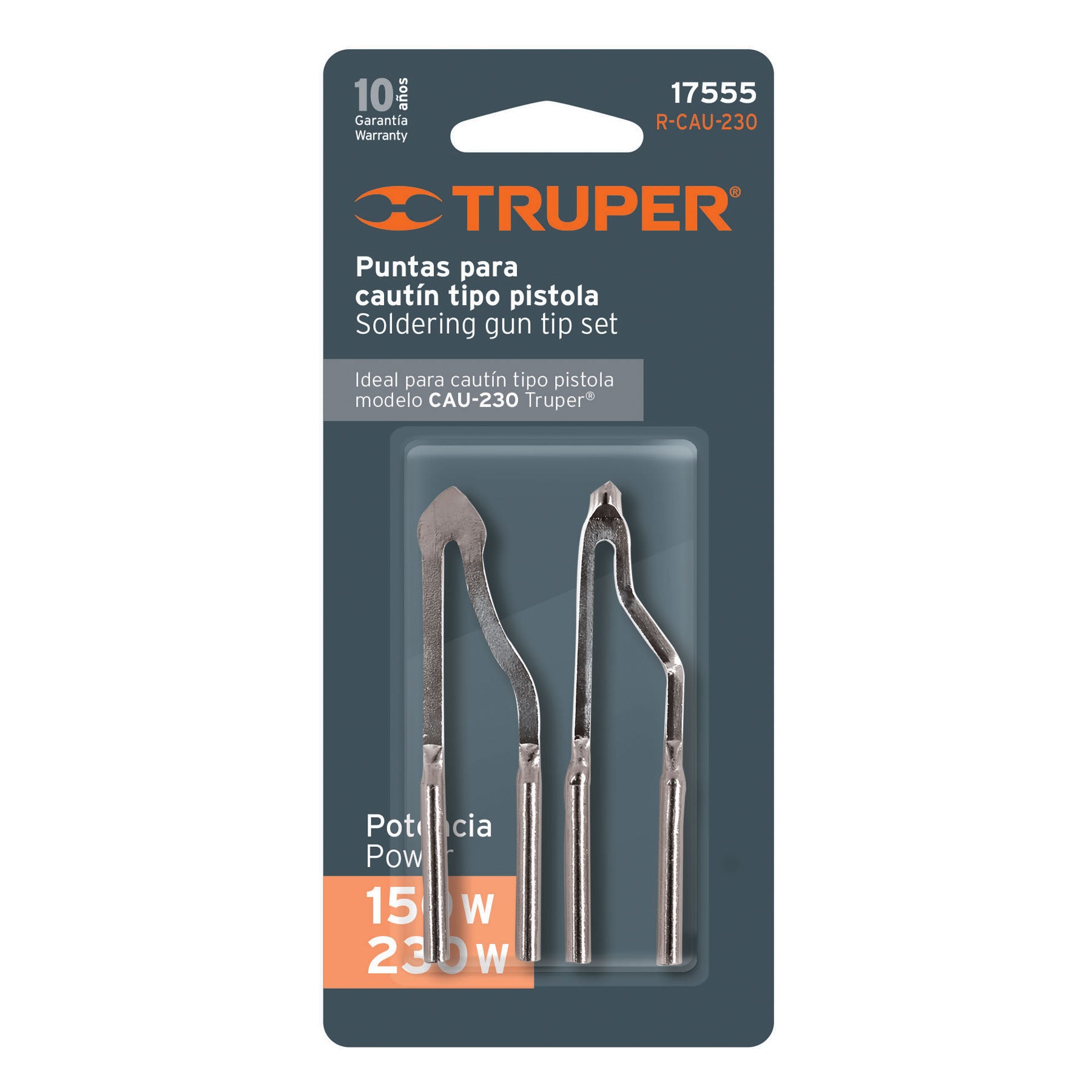 Blíster con 2 puntas para cautín tipo pistola CAU-230