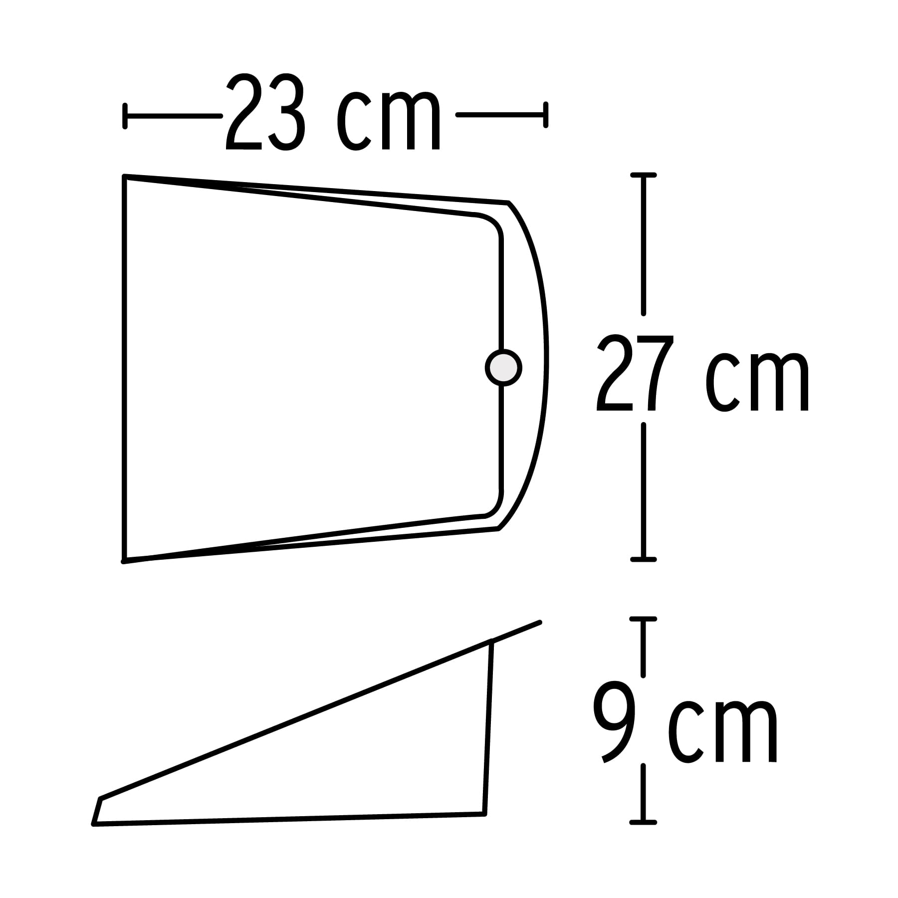 Recogedor plástico con bastón de madera, Klintek