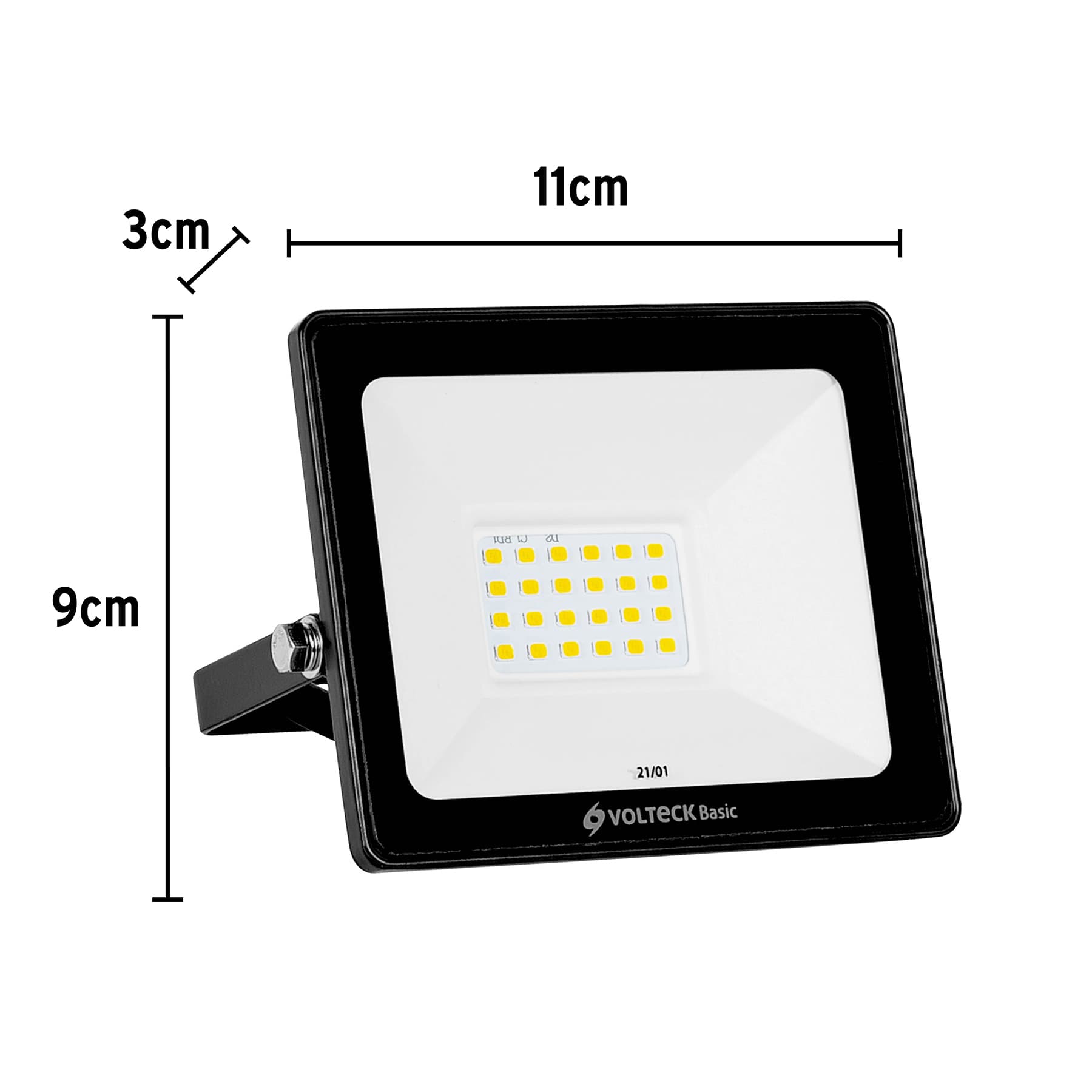 Reflector ultra delgado LED 20 W luz cálida, Volteck Basic