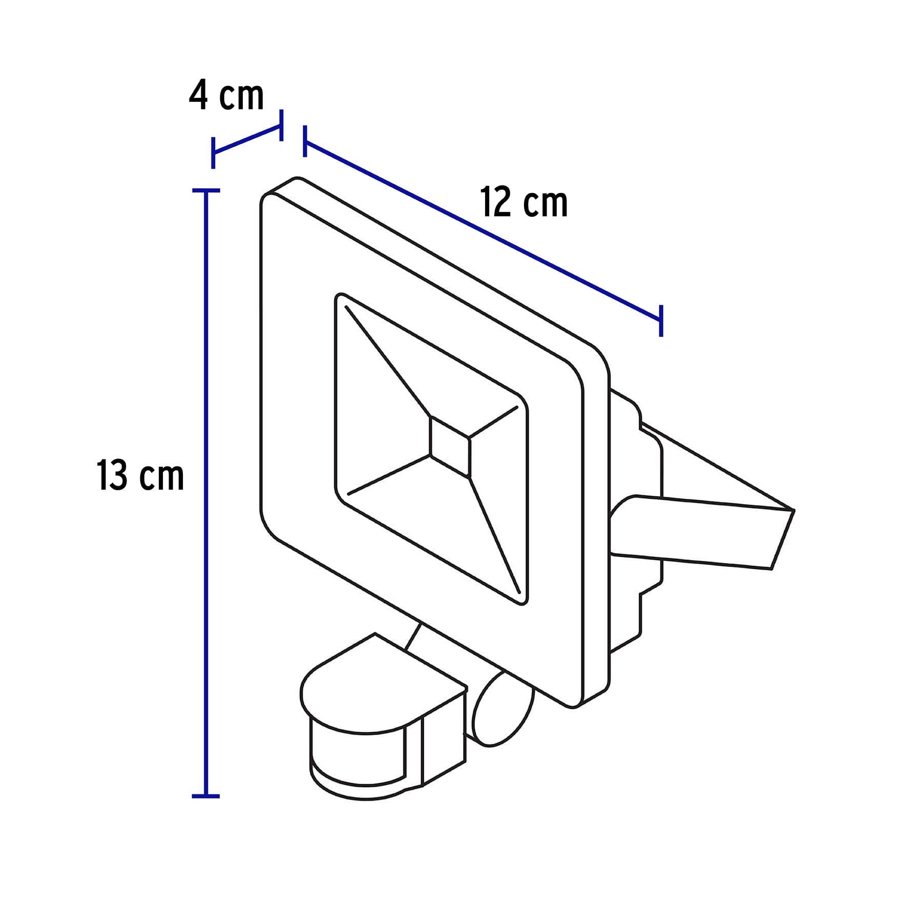 Reflector LED 10 W alta intensidad con sensor de movimiento
