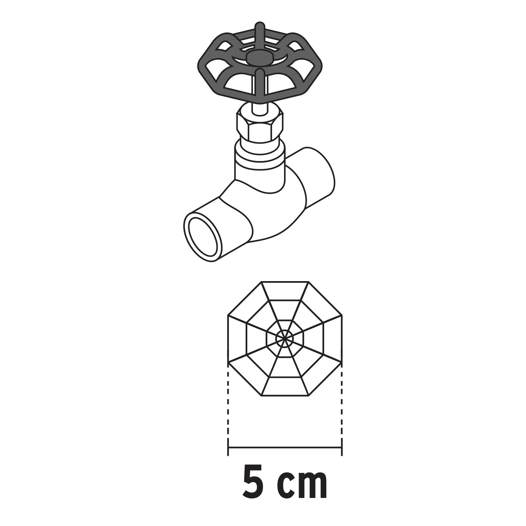 Repuesto de volante válvulas de globo/compuerta,1/2,3/4,1"
