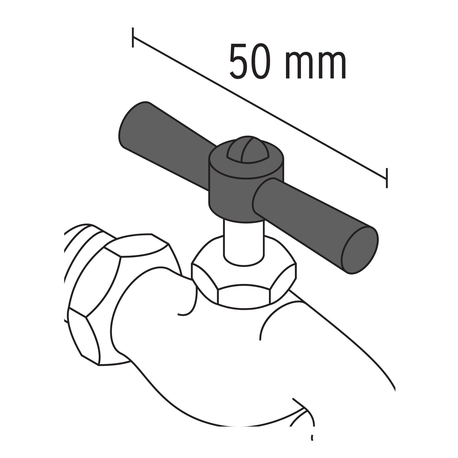 Repuesto de maneral para llaves de jardín, Foset