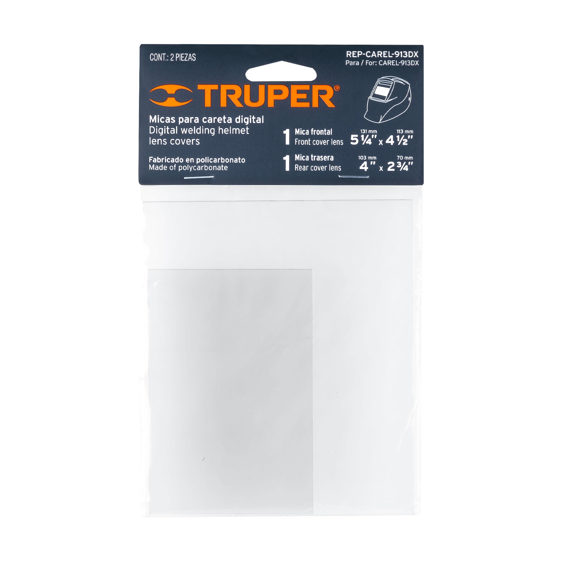 Bolsa con 2 micas para careta CAREL-913DX (2020) Expert