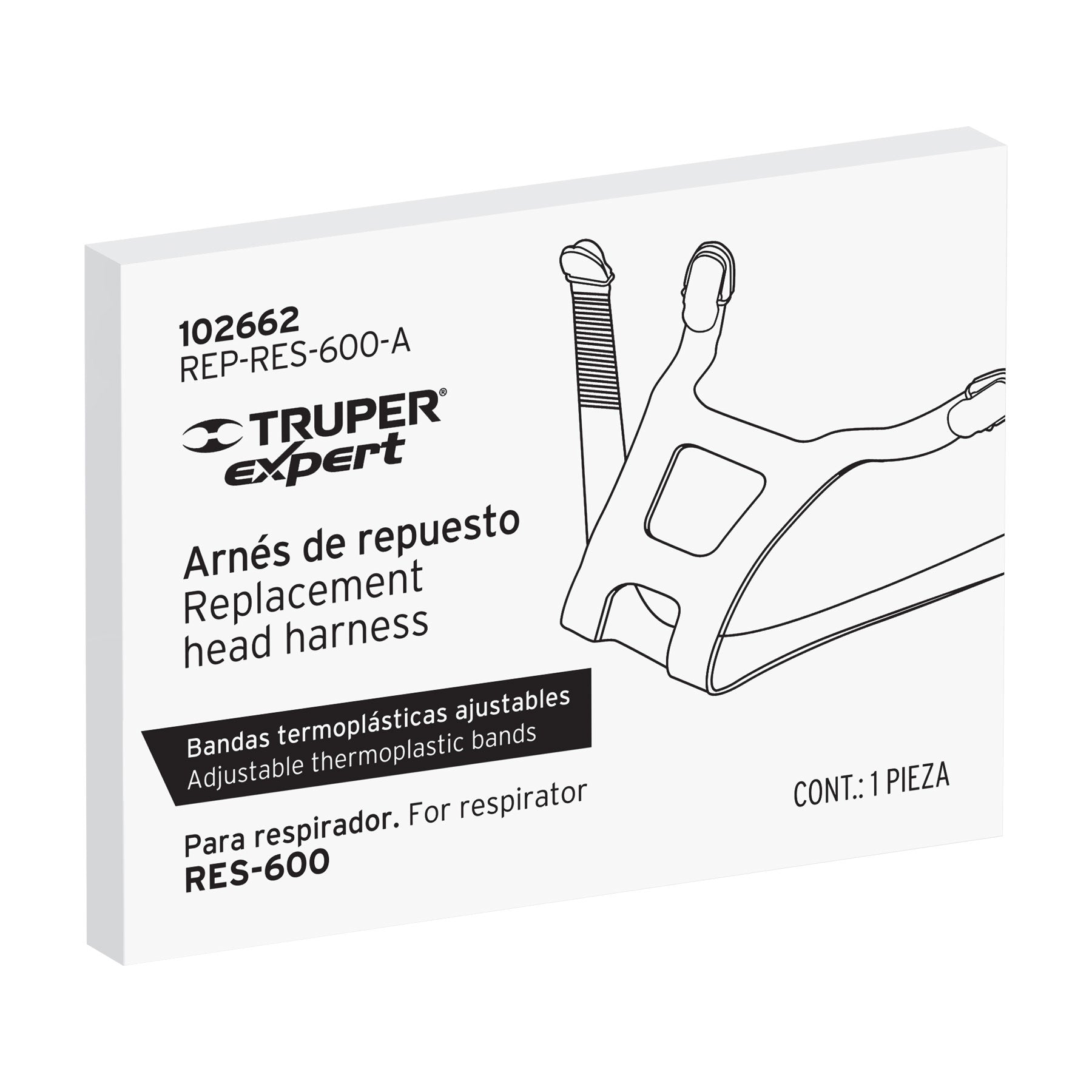 Arnés de repuesto para respirador RES-600, Truper