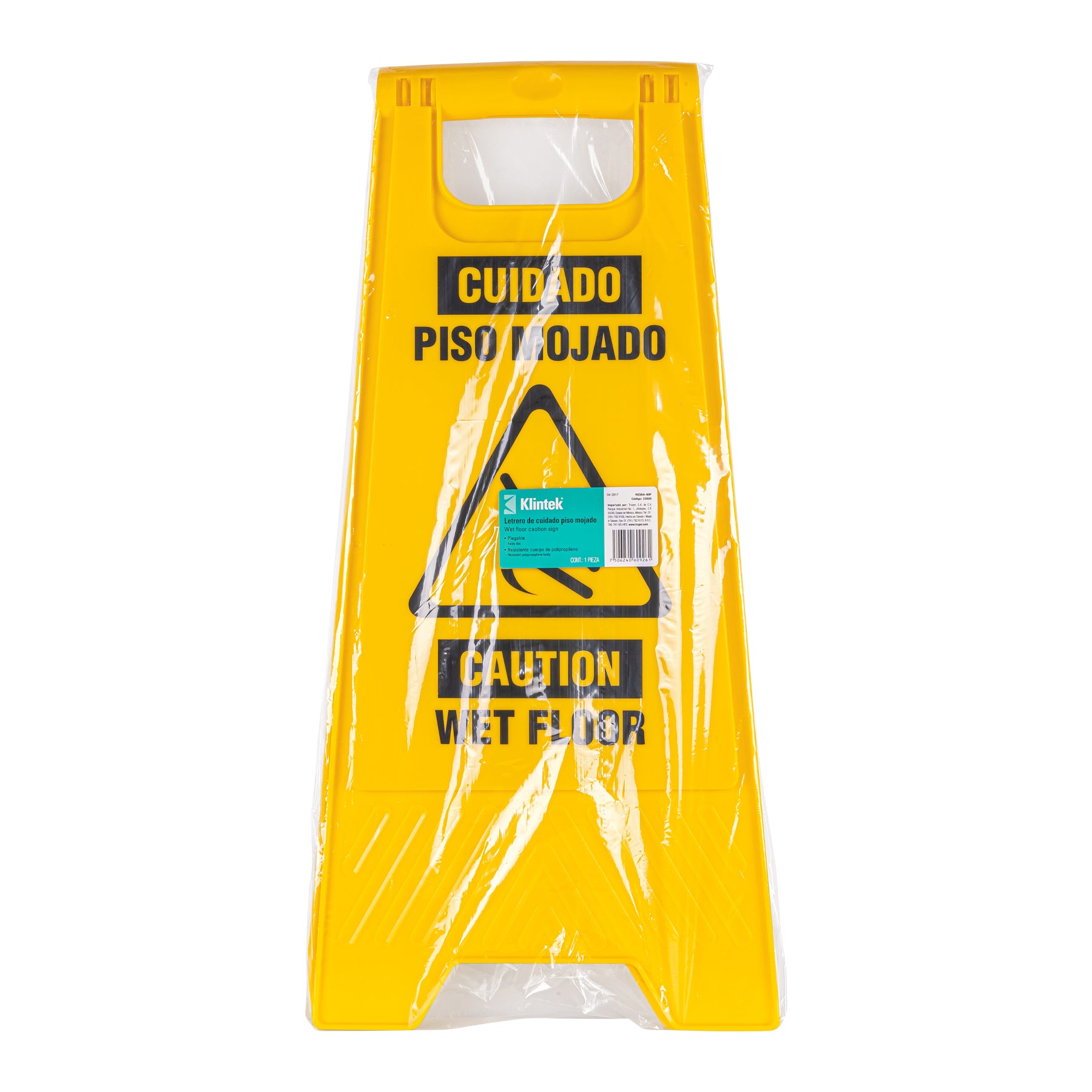 Letrero de piso resbaloso, 62 cm, Klintek