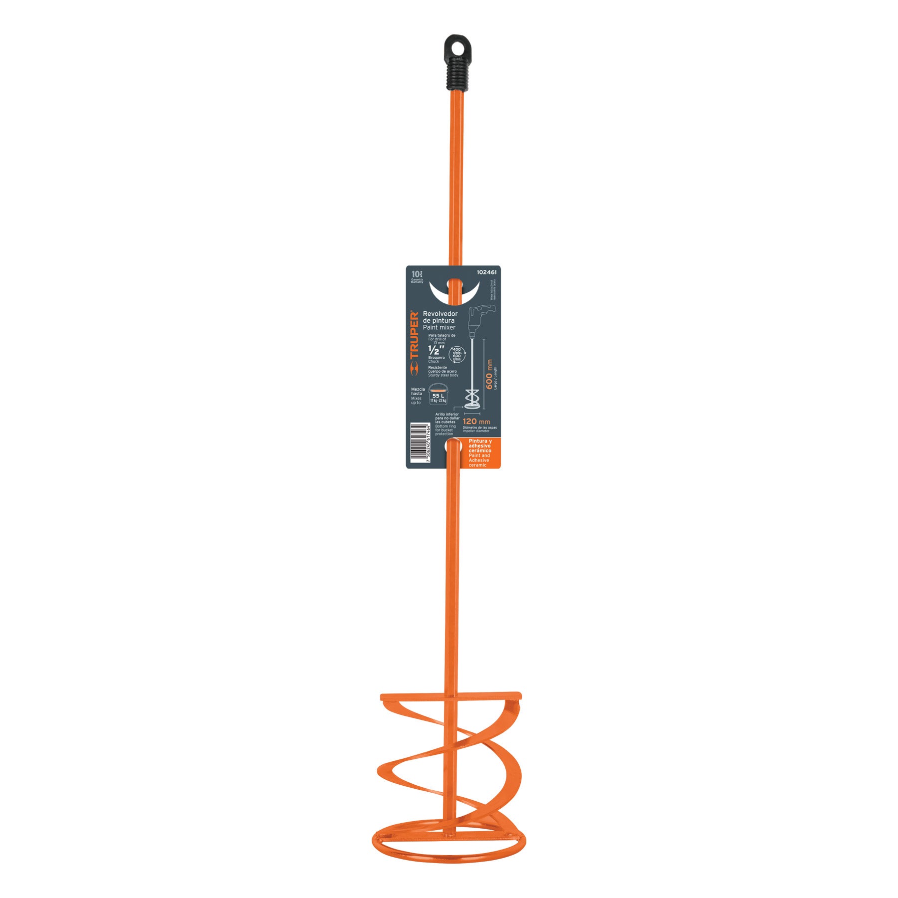 Revolvedor de pintura, 120mm de diámetro, Truper