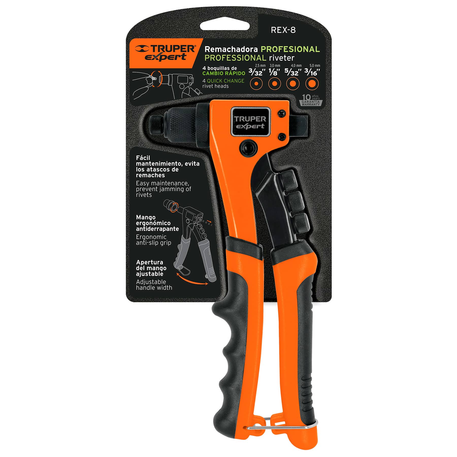 Remachadora profesional 8", Truper Expert