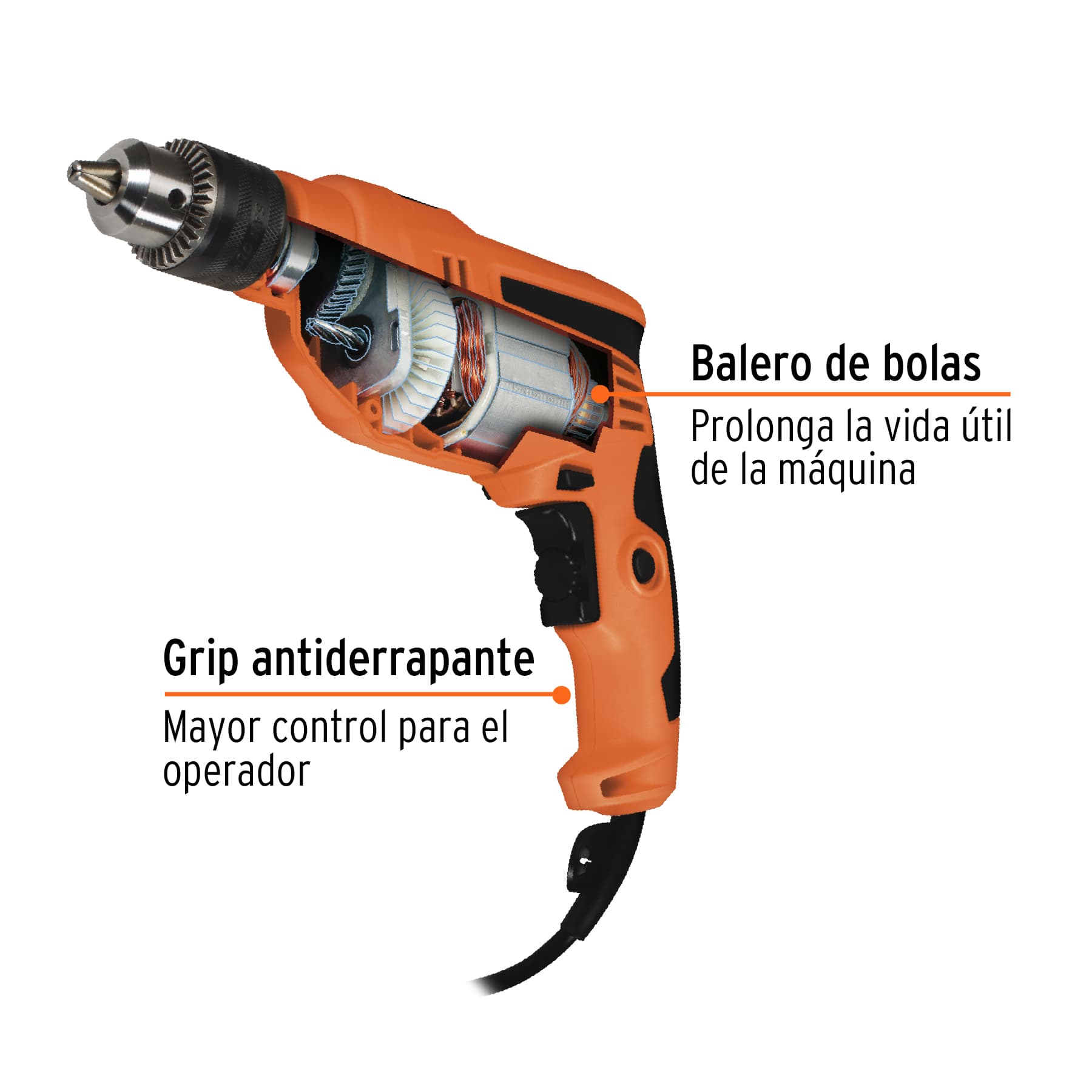 Rotomartillo 1/2", 600W, Truper PRO