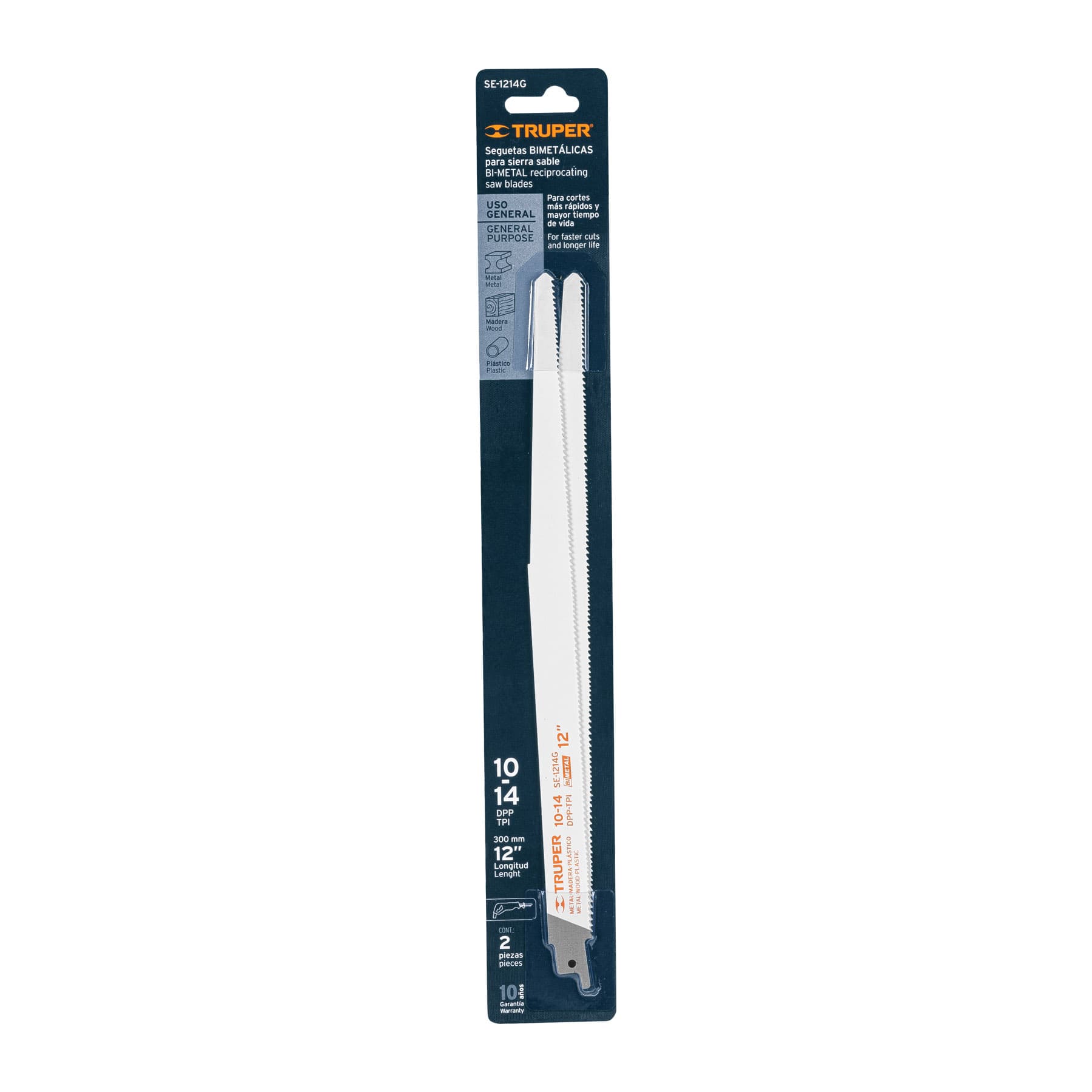 Blíster con 2 seguetas sierra sable 12" 10-14DPP uso general