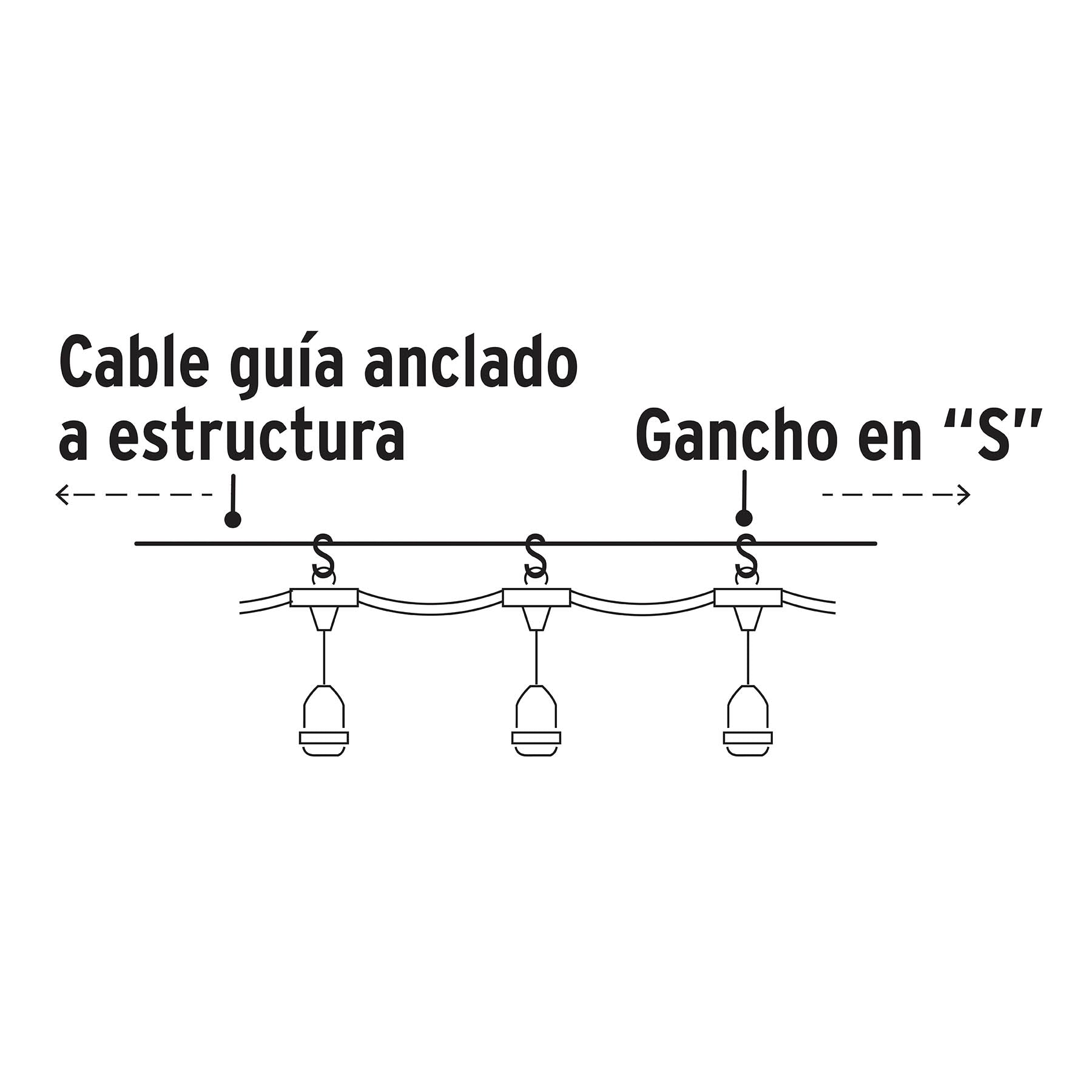 Serie de 14.6 m con 24 luces de LED para exterior, Volteck