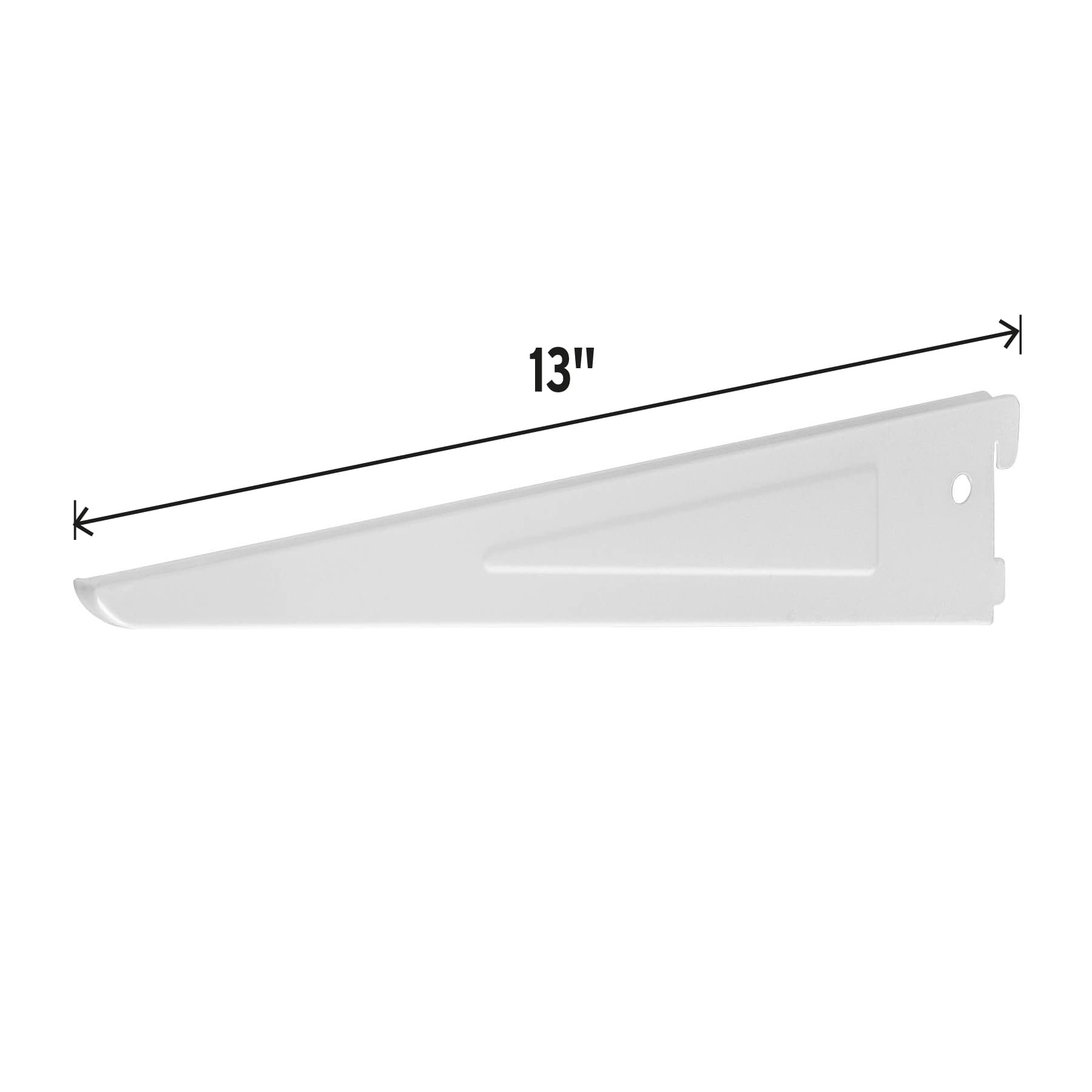 Ménsula plana blanca para cremallera doble, 32cm, Fiero