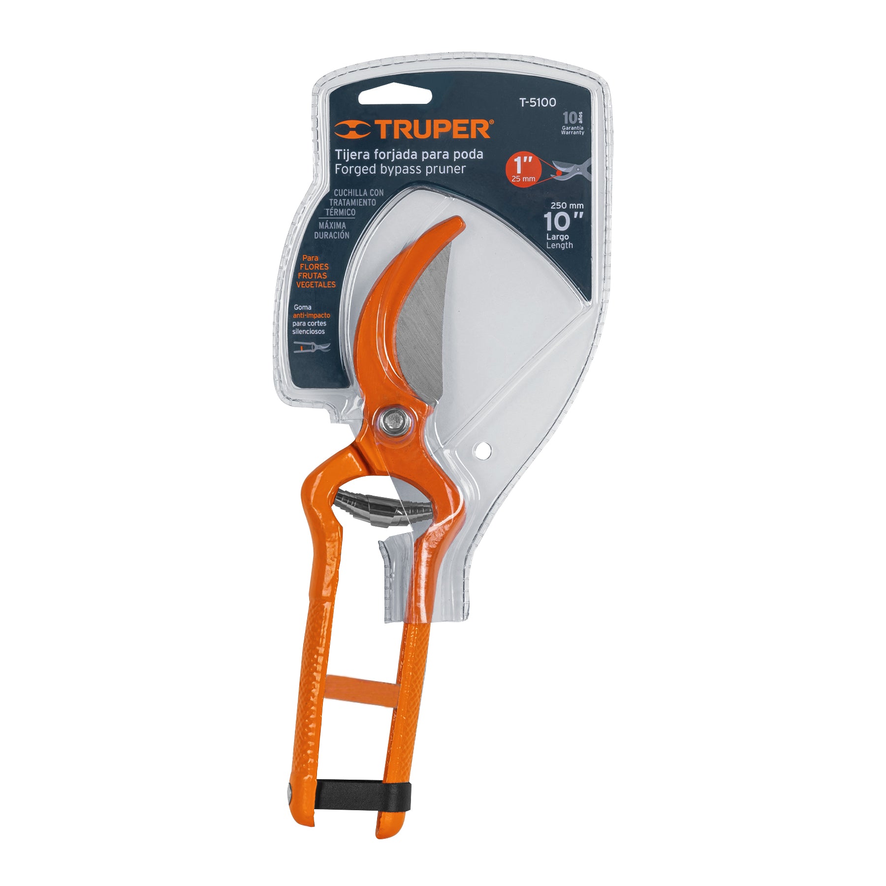 Tijera para poda 10" forjada cuchilla de paso, Truper