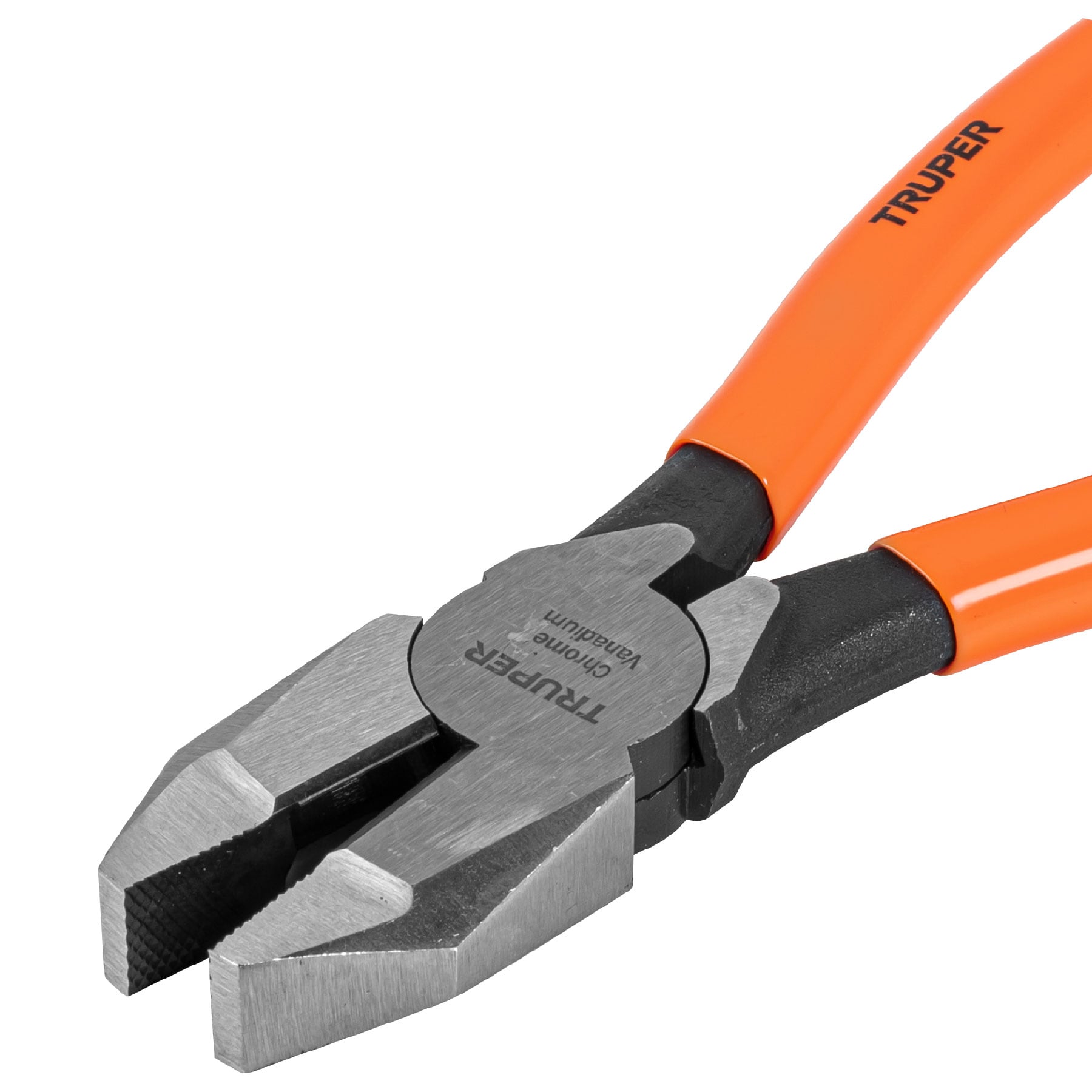 Pinza para electricista 8" cabeza cuadrada mango PVC,  Truper