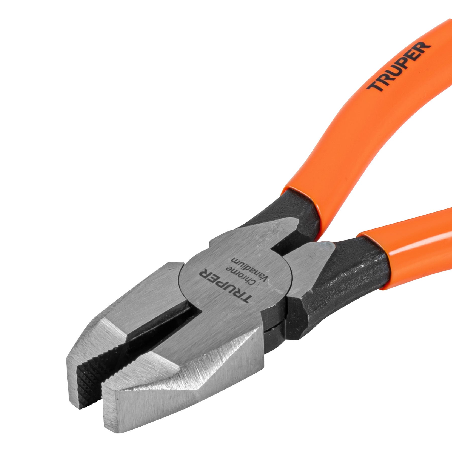 Pinza para electricista 9" uso rudo, mango PVC, Truper