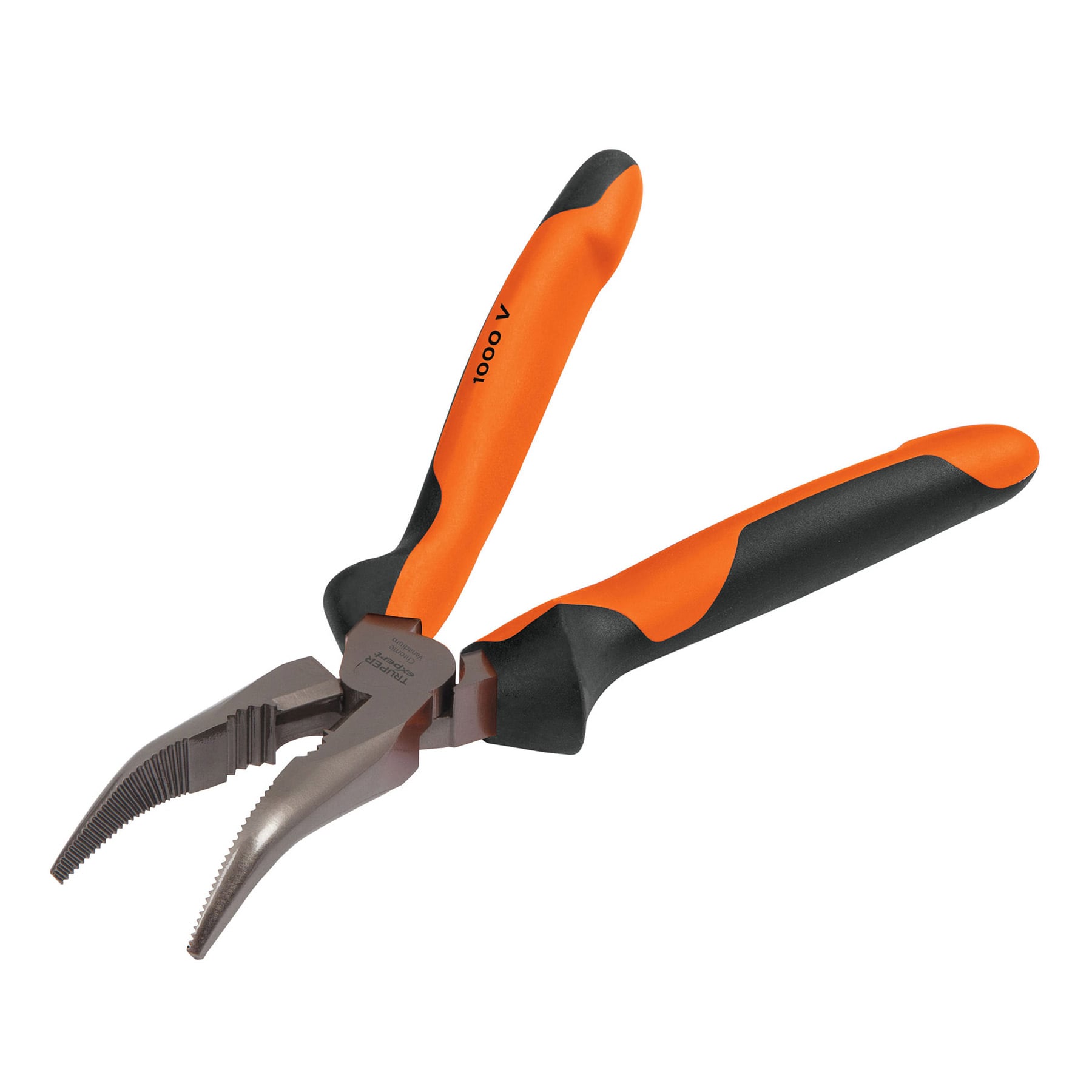 Pinza punta curva 6" mango Comfort Grip, Truper Expert