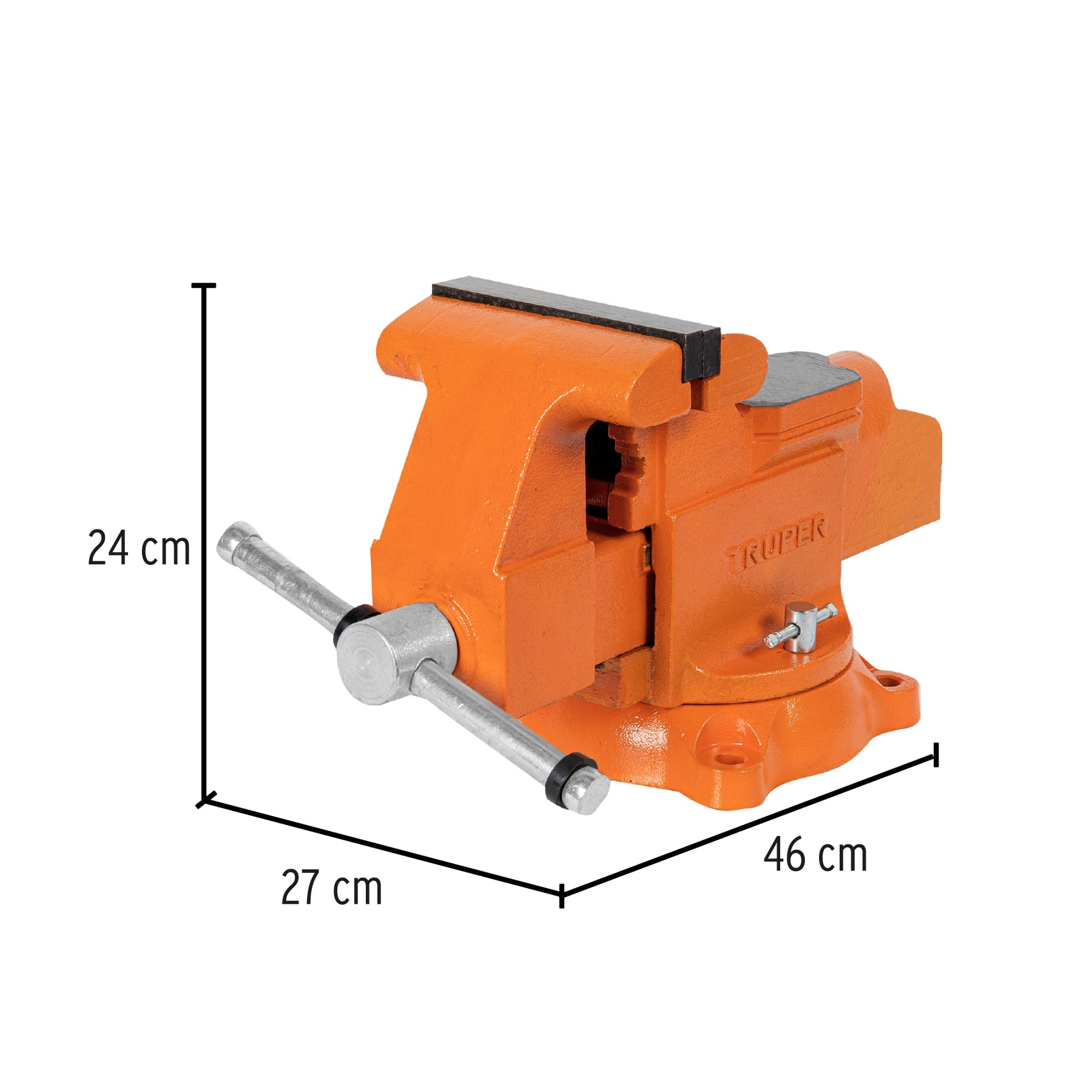 Tornillo de banco 6" uso industrial de hierro nodular