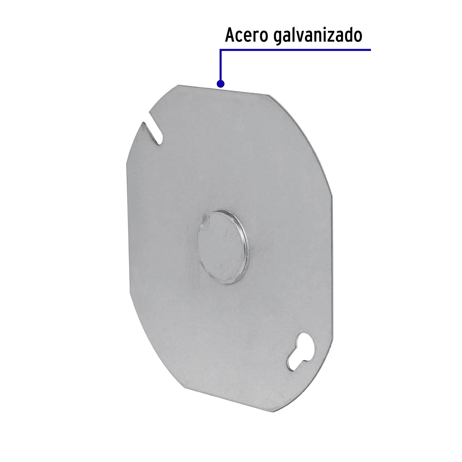 Tapa de 4" x 4" para caja octagonal, Volteck