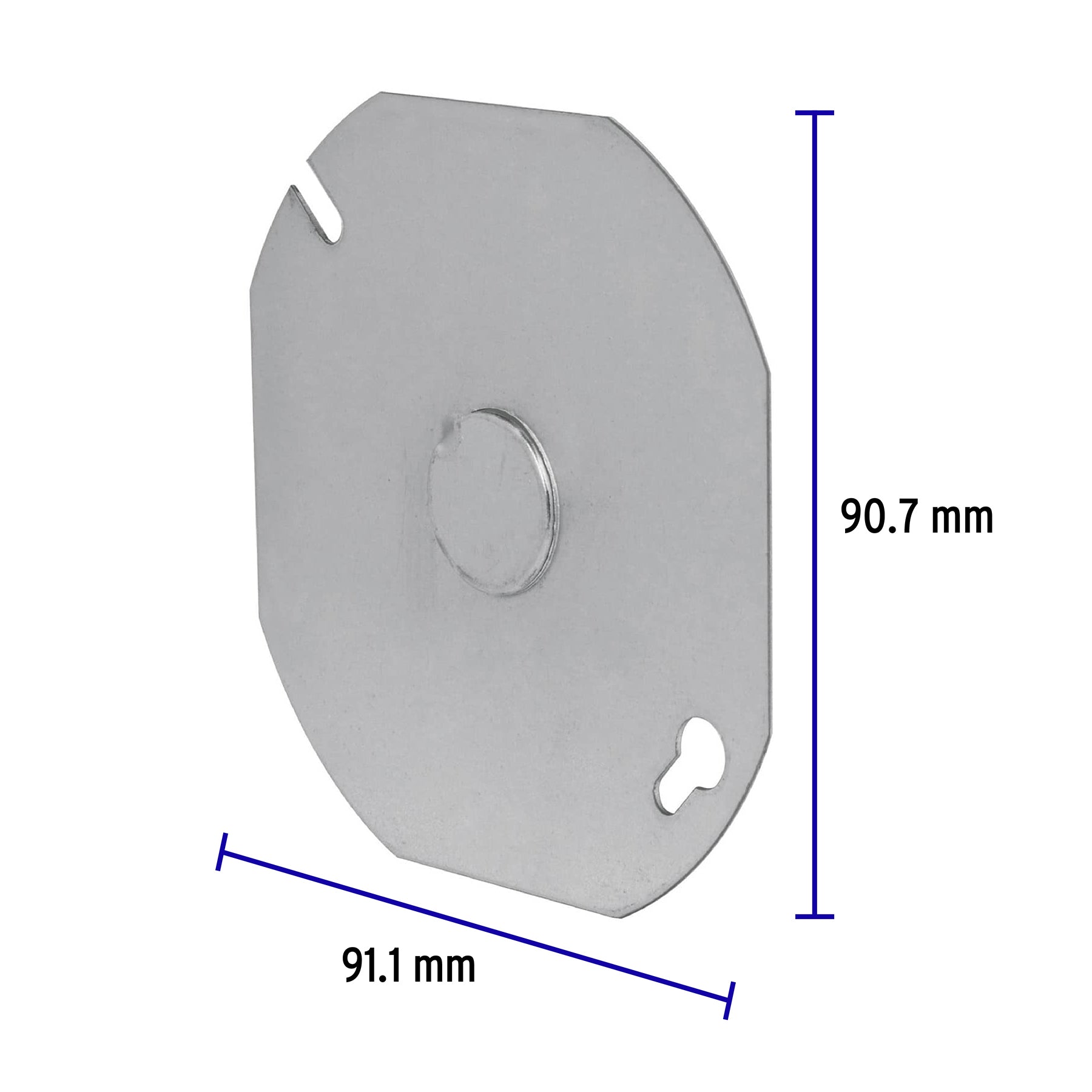 Tapa de 4" x 4" para caja octagonal, Volteck