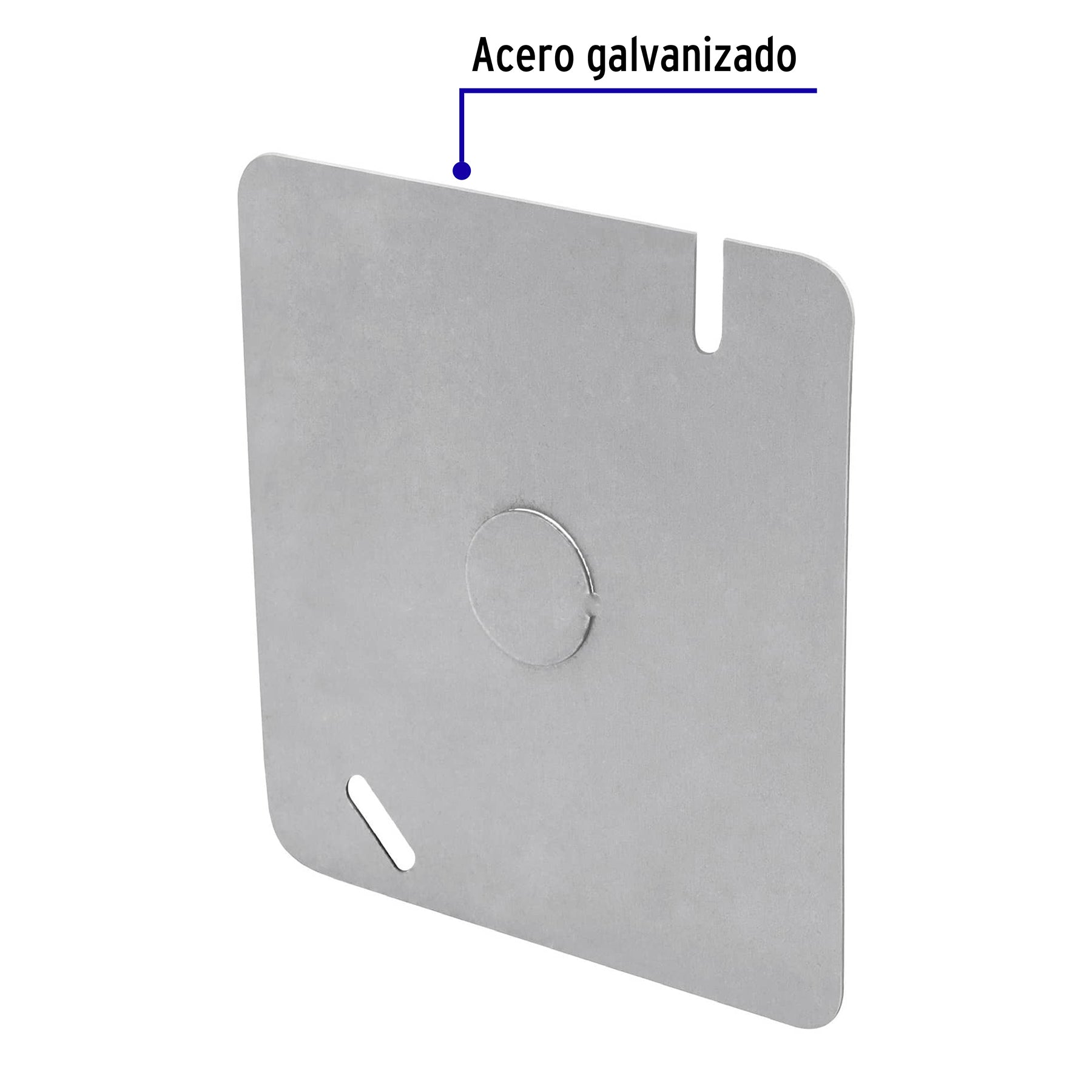 Tapa de 4" x 4" para caja cuadrada económica, Volteck