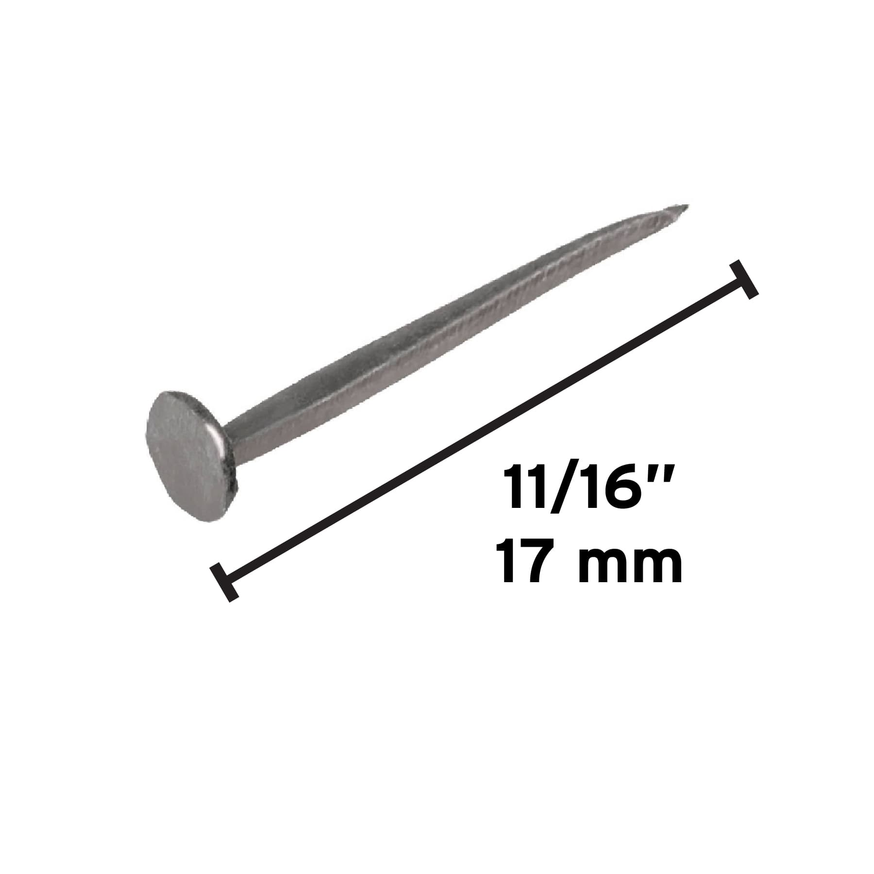 Bolsa con 1 kg de tachuelas pavonadas No. 11, Fiero