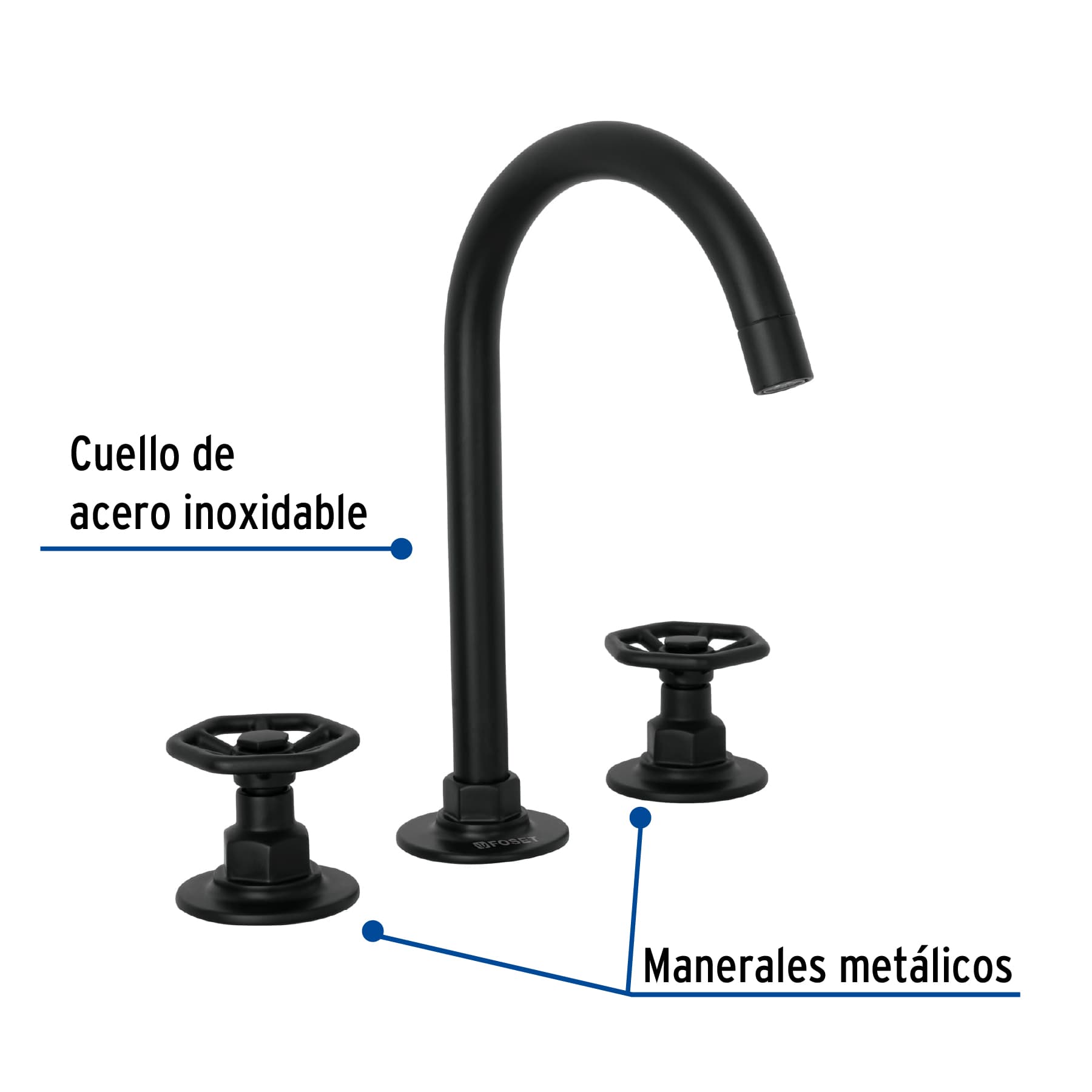 Mezcladora para lavabo,taladros separados,redondos,negro,Tubig