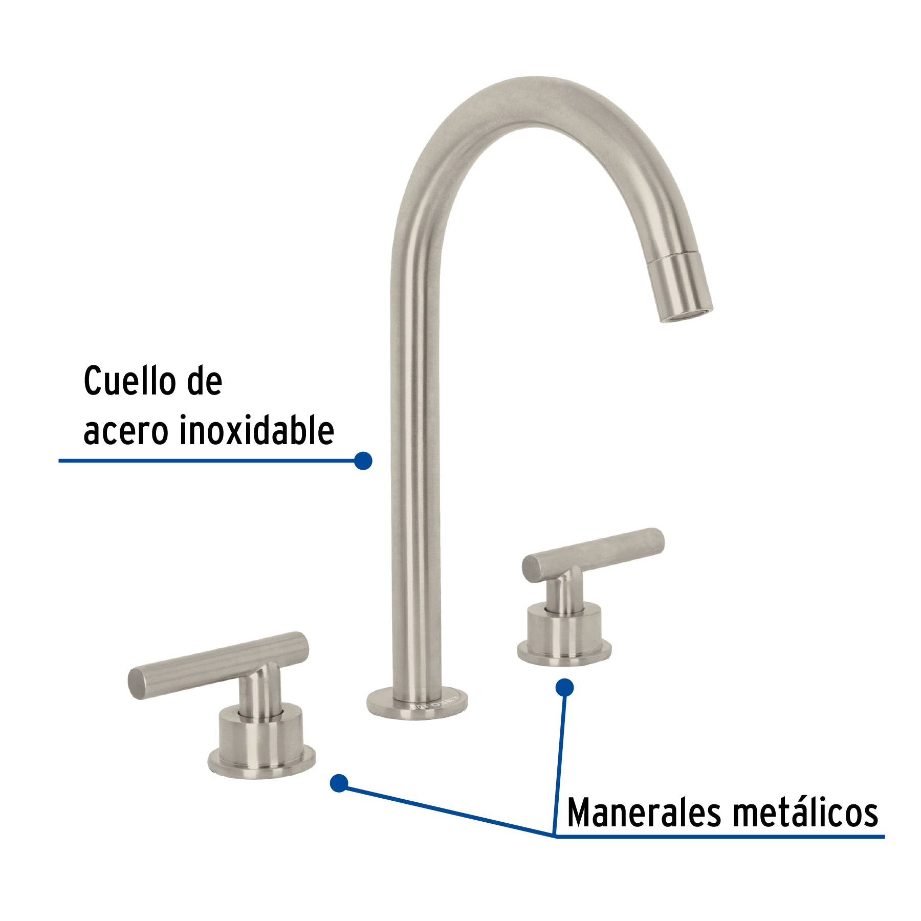 Mezcladora para lavabo,taladros separados,palanca,satín,Tubig