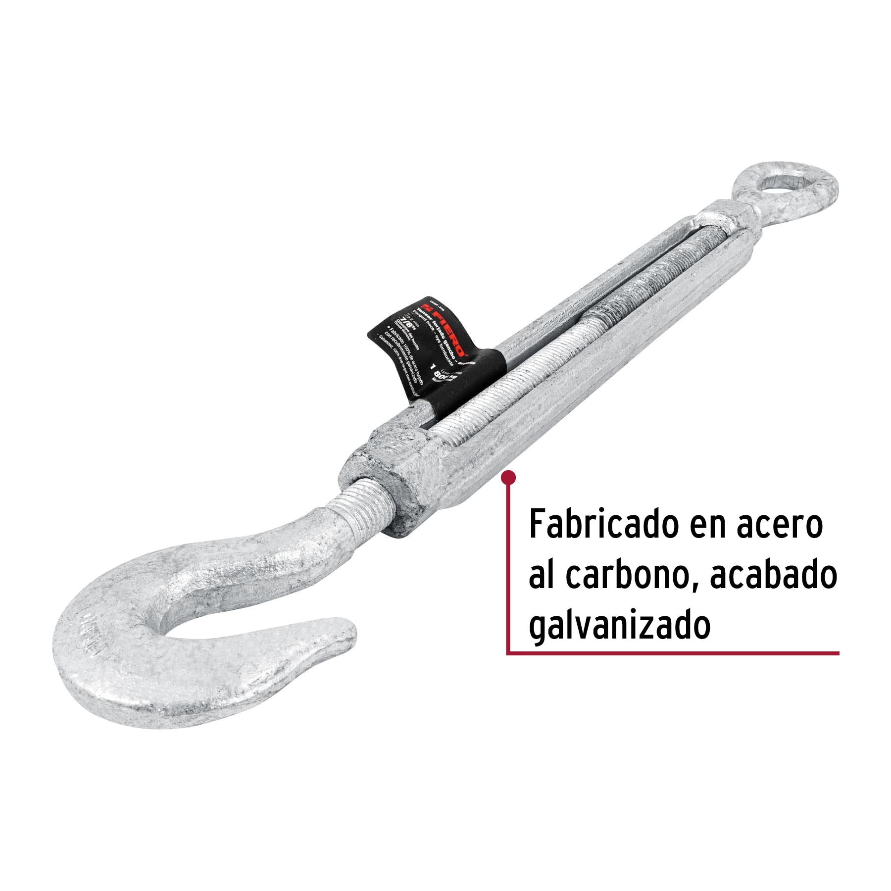 Tensor forjado 7/8" gancho-argolla, Fiero