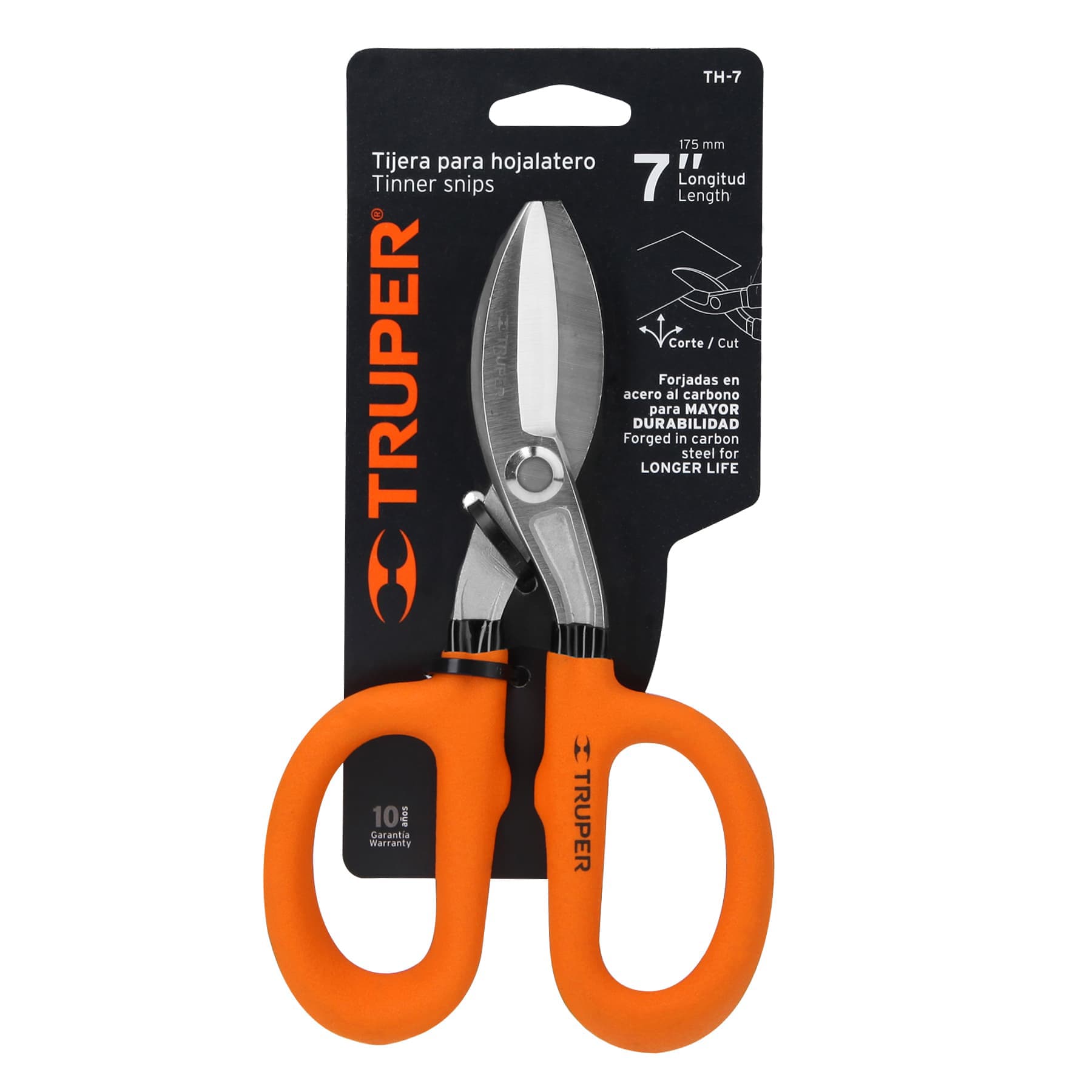 Tijera para hojalatero 7", Truper