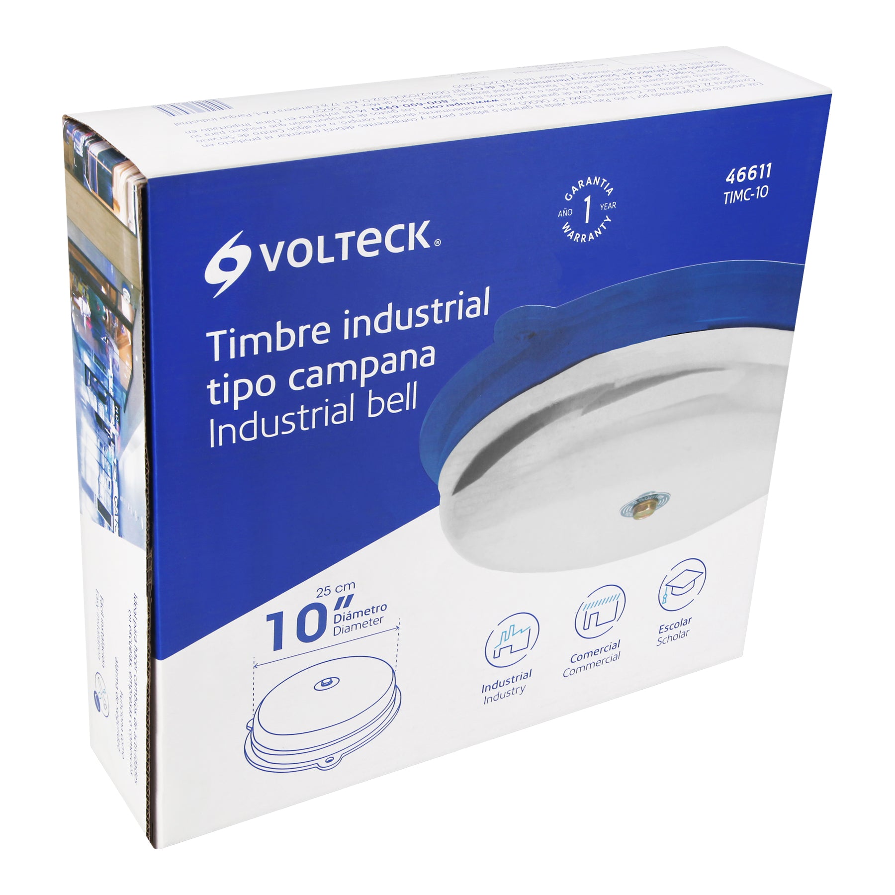 Timbre tipo campana de 10", Volteck