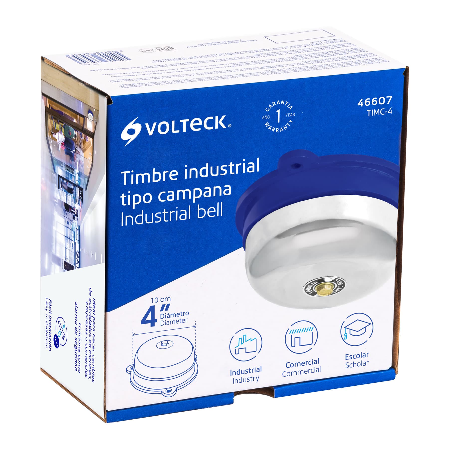 Timbre tipo campana de 4", Volteck