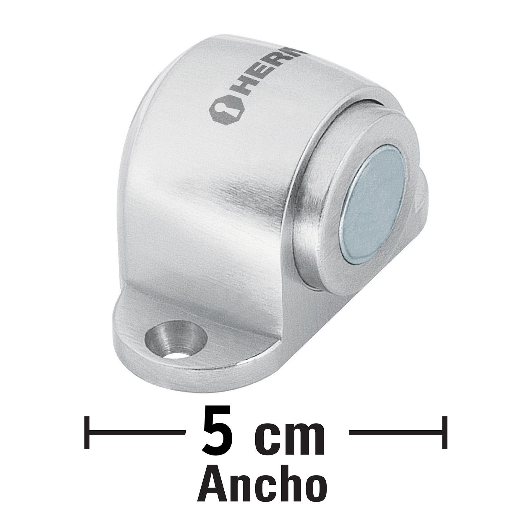 Tope para puerta magnético, acabado cromo, Hermex