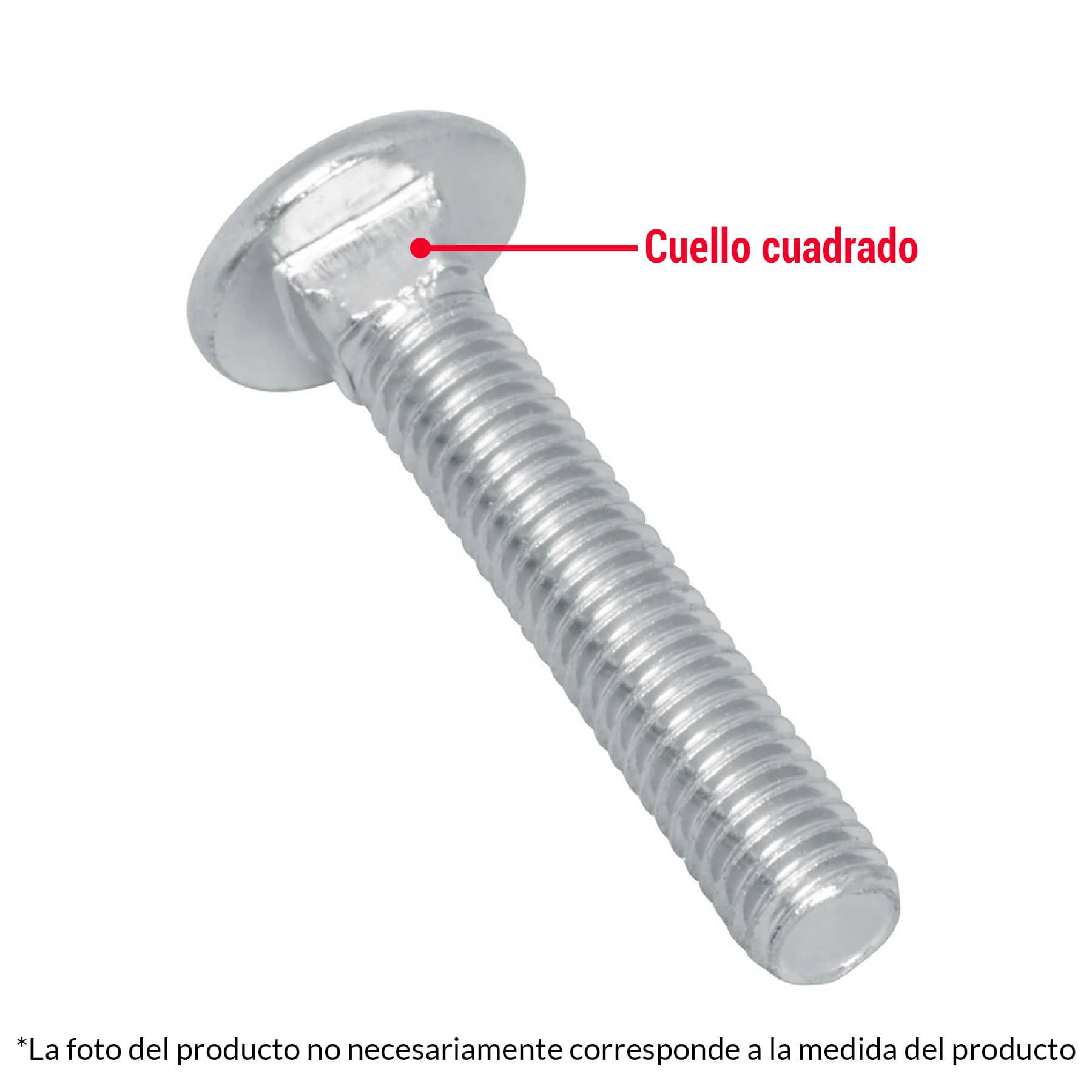 Bolsa con 50 tornillos 3/8" x 2-1/4" tipo coche, Fiero
