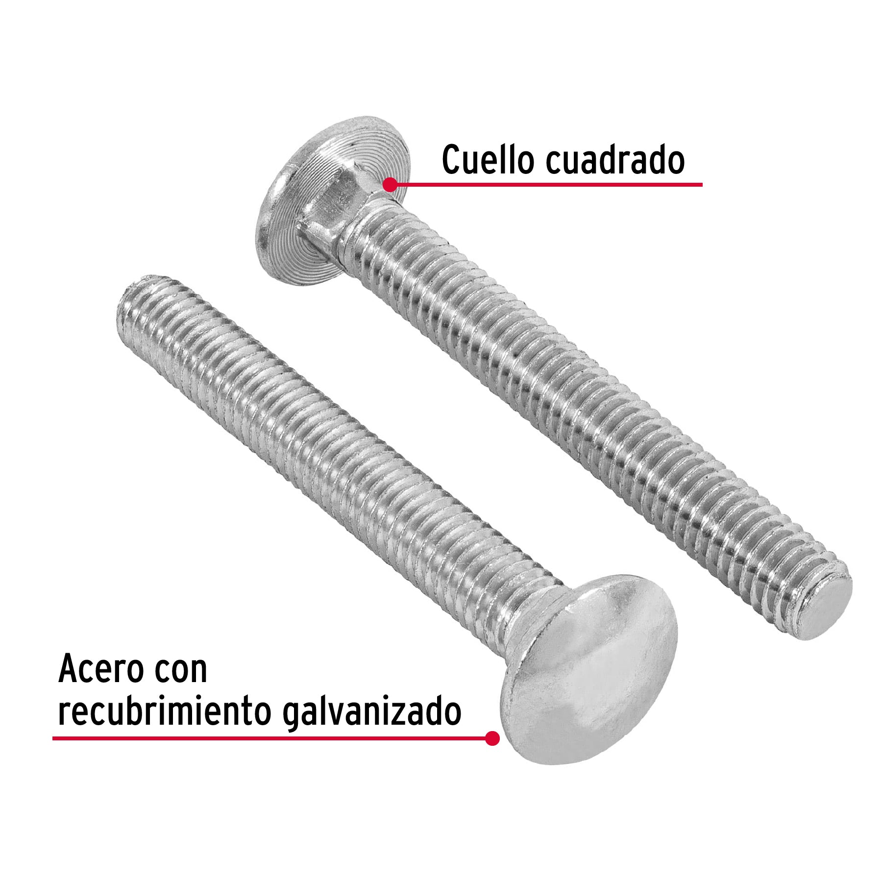 Bolsa con 40 tornillos 3/8" x 3" tipo coche, Fiero