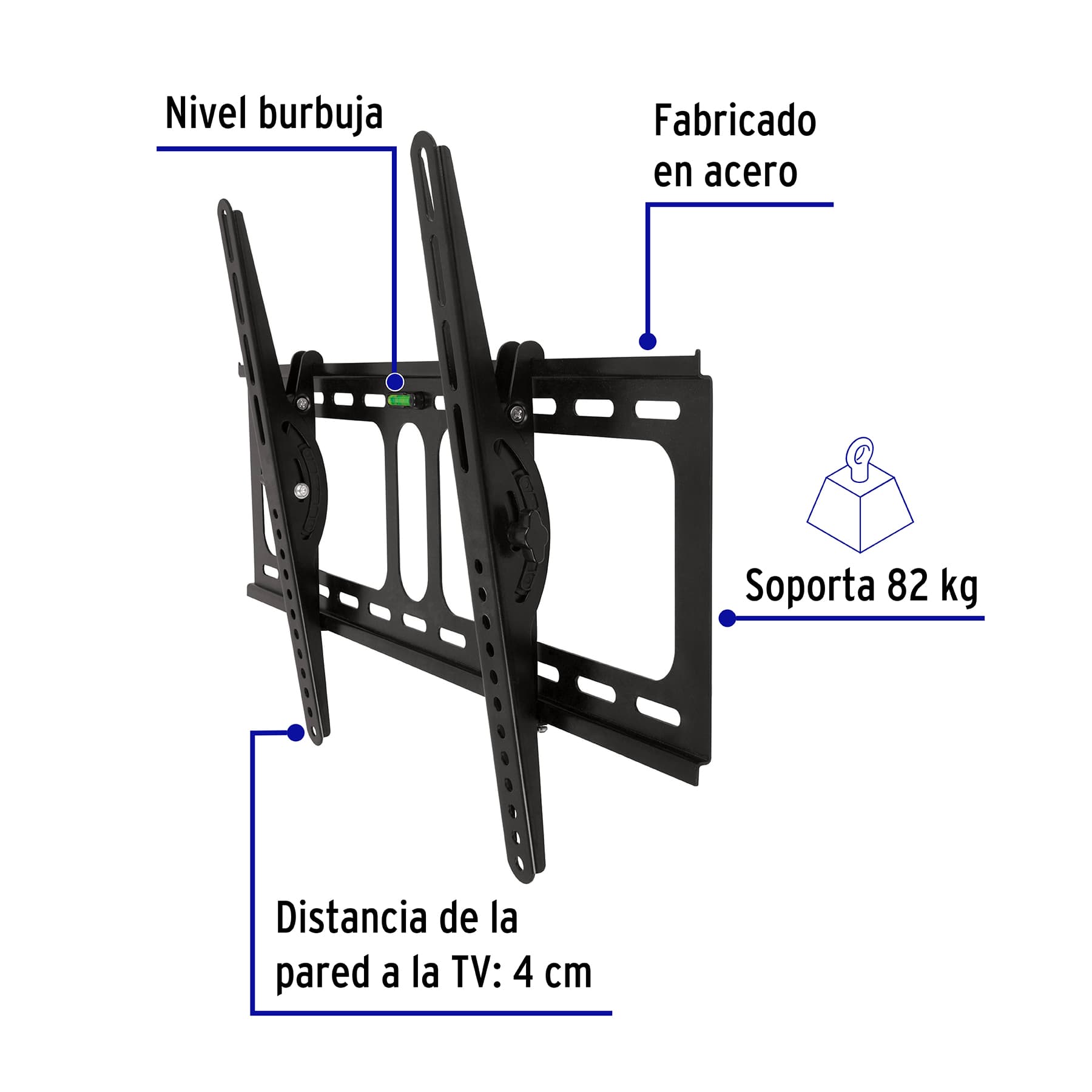 Soporte para pantallas de 26" a 65" con movimiento angular